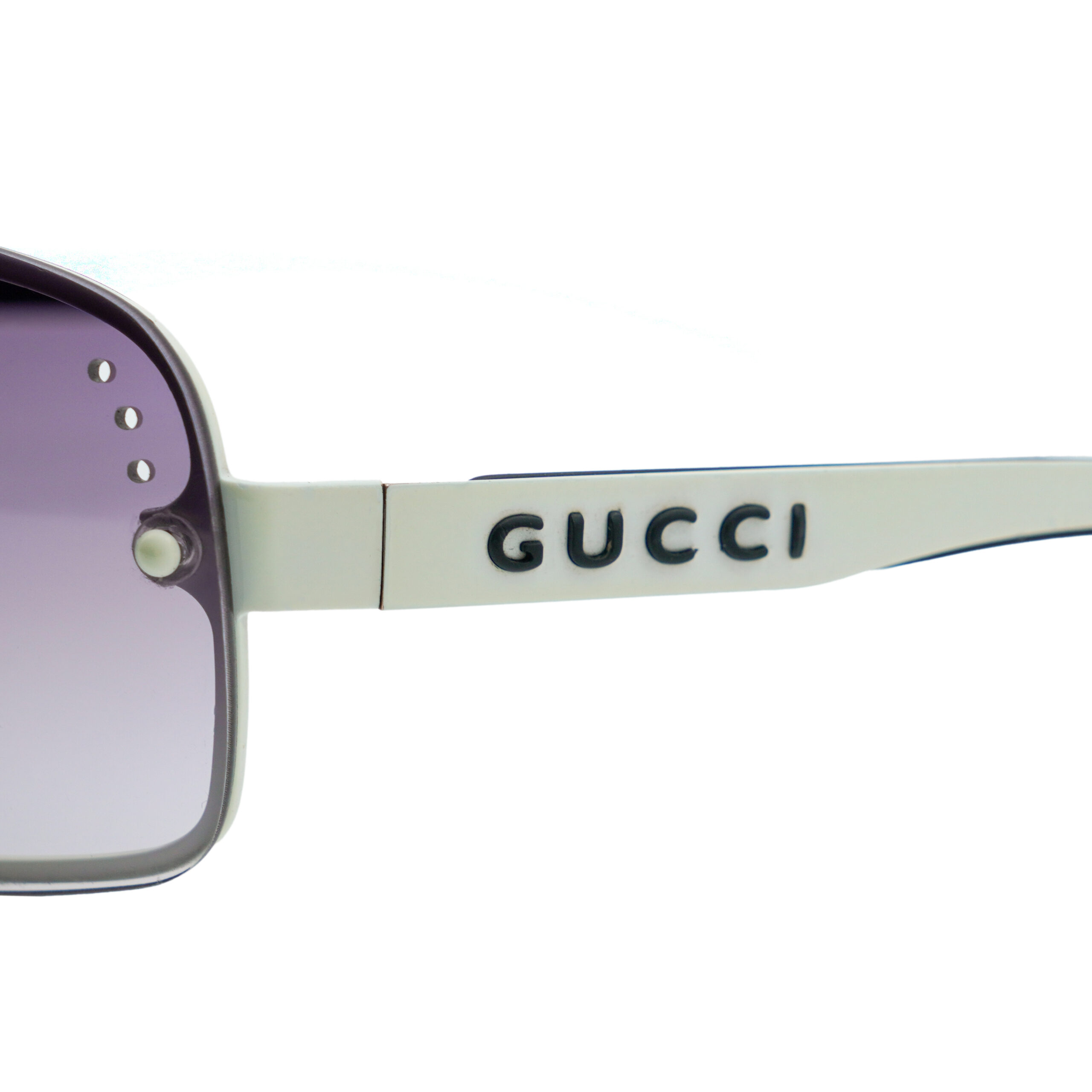 Vintage Gucci GG 1828 Logo Dual Lens Shield Mask Sunglasses — photo 6