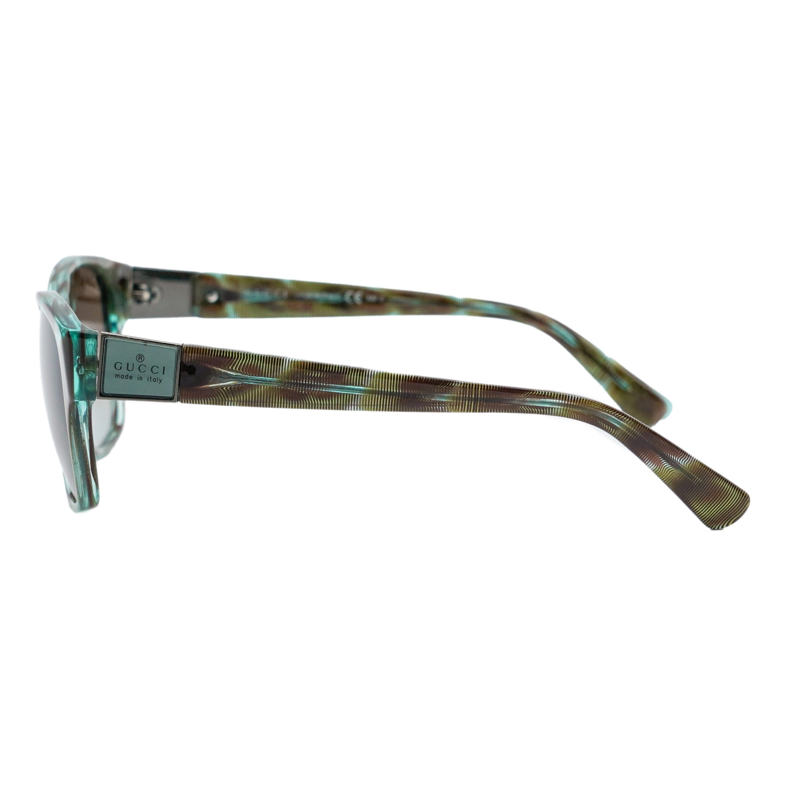 Vintage Gucci GG 3208 Aqua Marbled Logo Gradient Sunglasses — photo 3