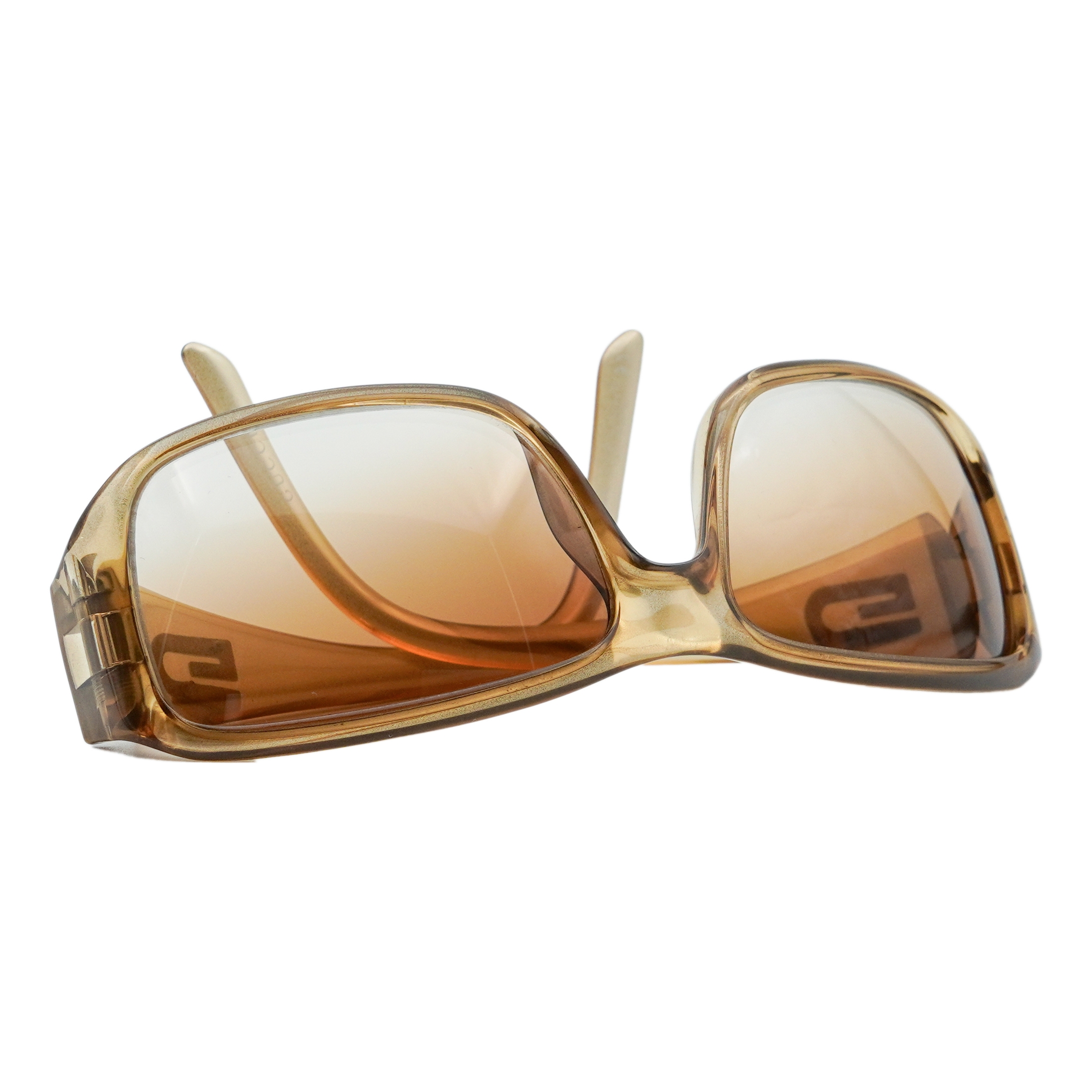 Vintage Gucci GG 2550 Logo Amber Gradient Optyl Sunglasses — photo 4