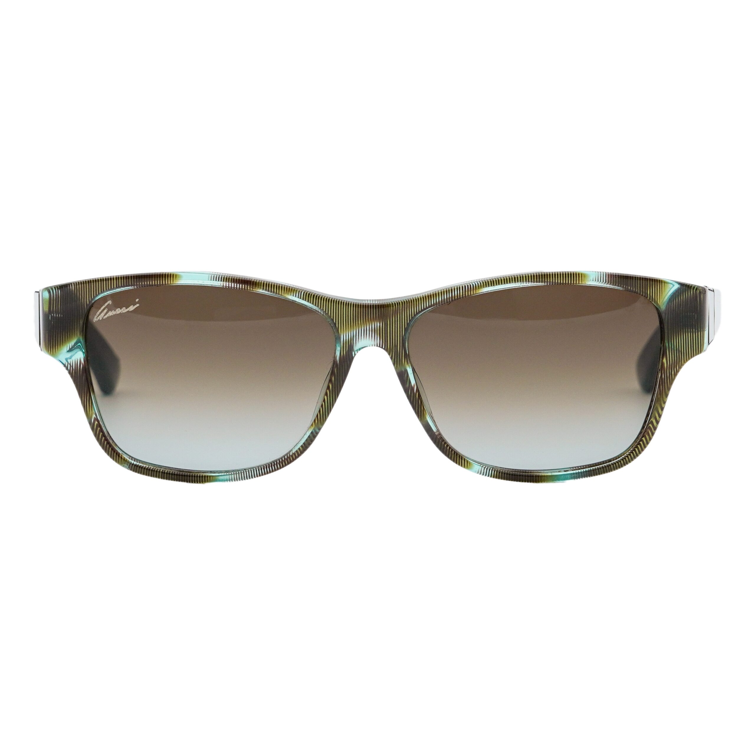 Vintage Gucci GG 3208 Aqua Marbled Logo Gradient Sunglasses — photo 2