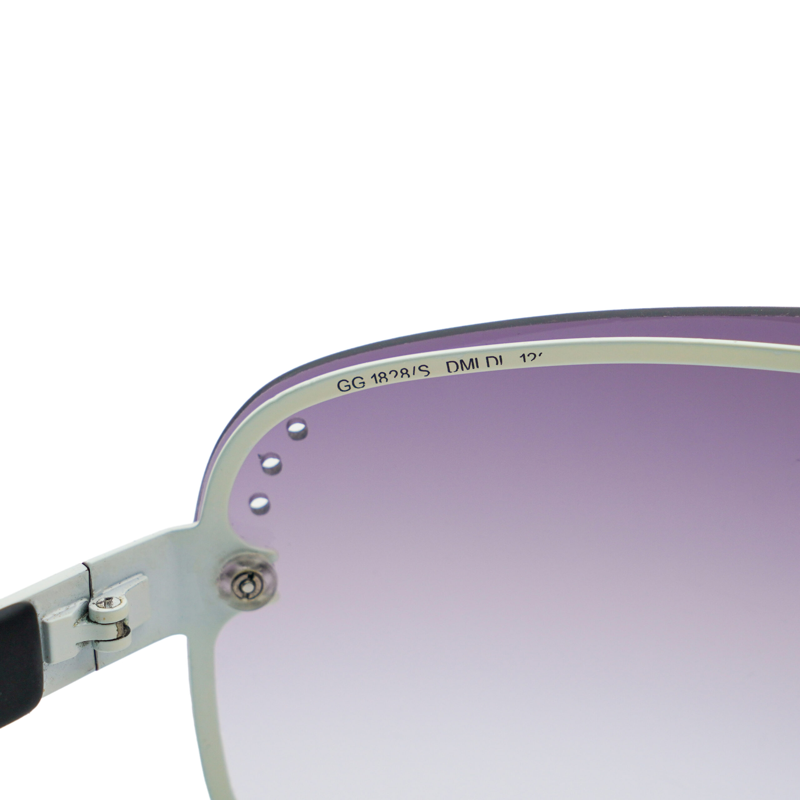 Vintage Gucci GG 1828 Logo Dual Lens Shield Mask Sunglasses — photo 8