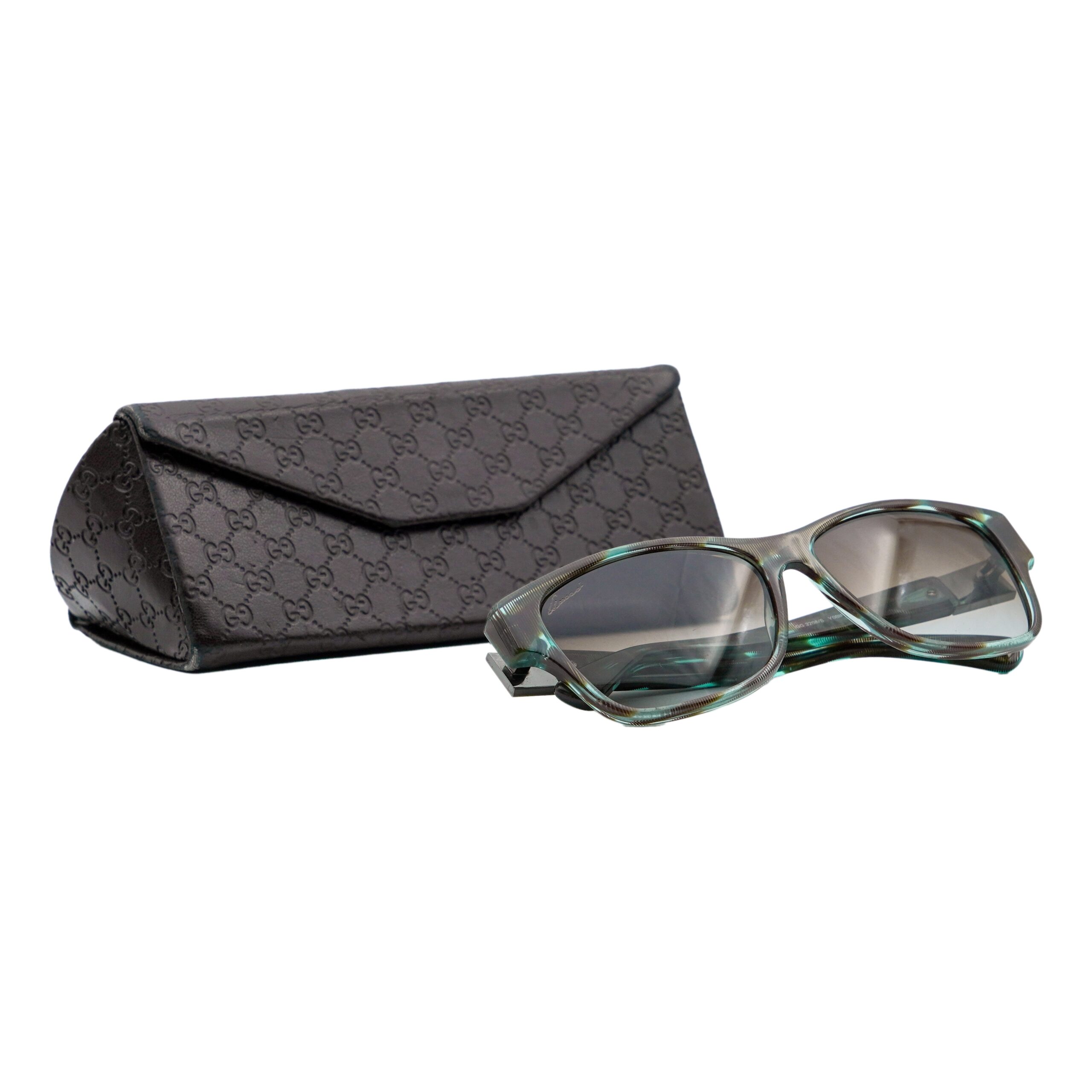 Vintage Gucci GG 3208 Aqua Marbled Logo Gradient Sunglasses — photo 8