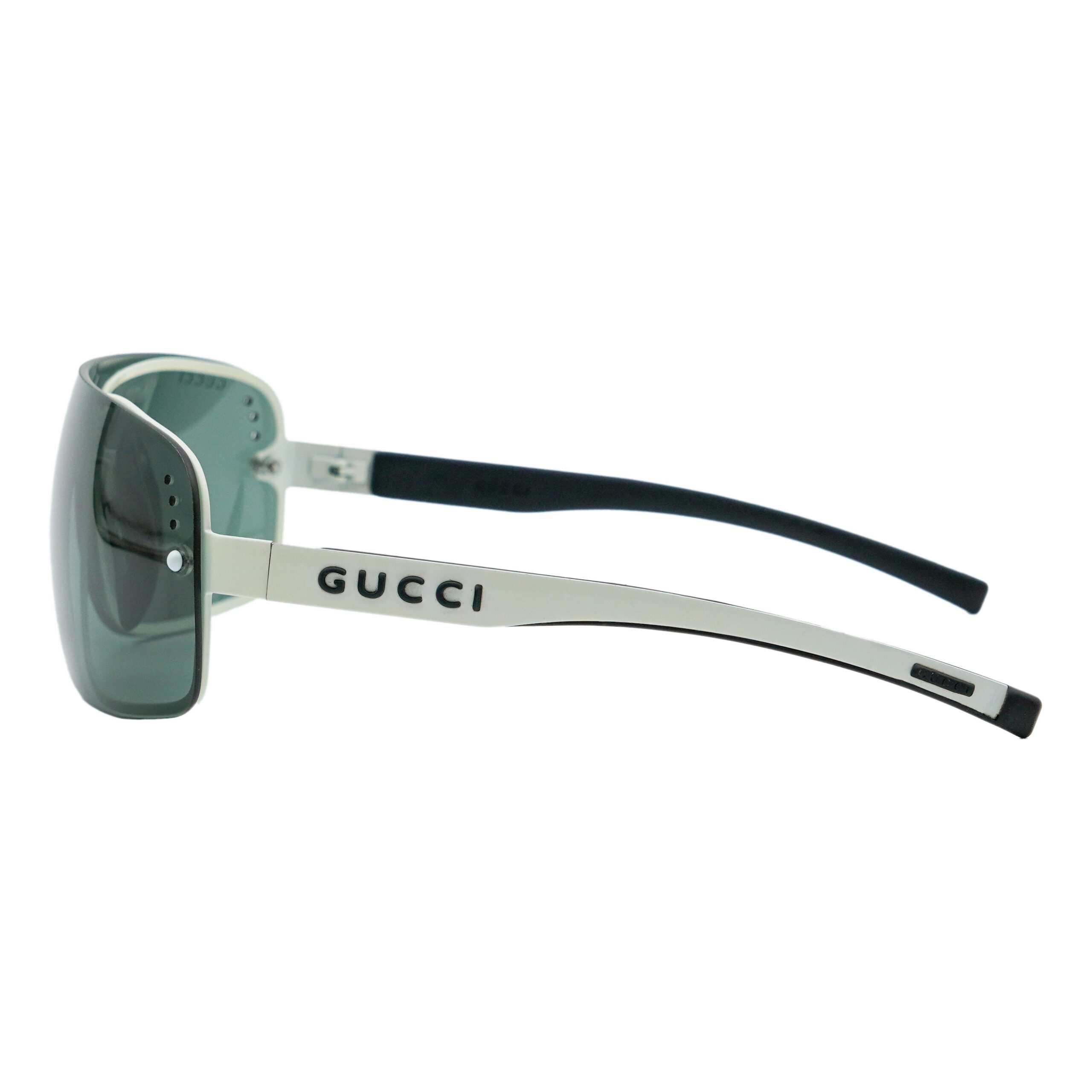 Vintage Gucci GG 1828 Logo Dual Lens Shield Mask Sunglasses — photo 3