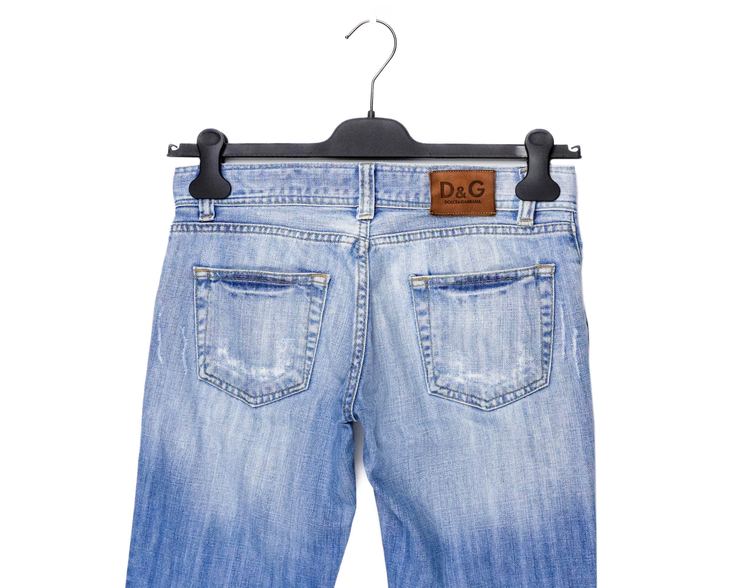 Vintage Archive Dolce Gabbana FW05 White Poem Flared Jeans — photo 5