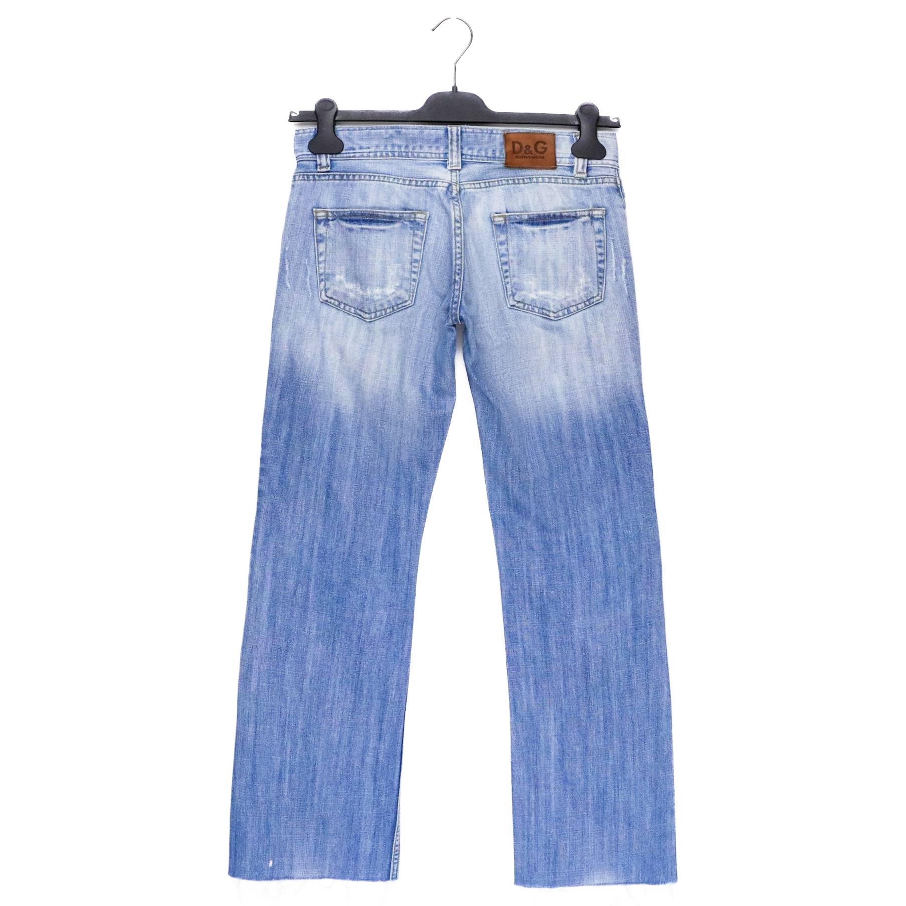 Vintage Archive Dolce Gabbana FW05 White Poem Flared Jeans — photo 4