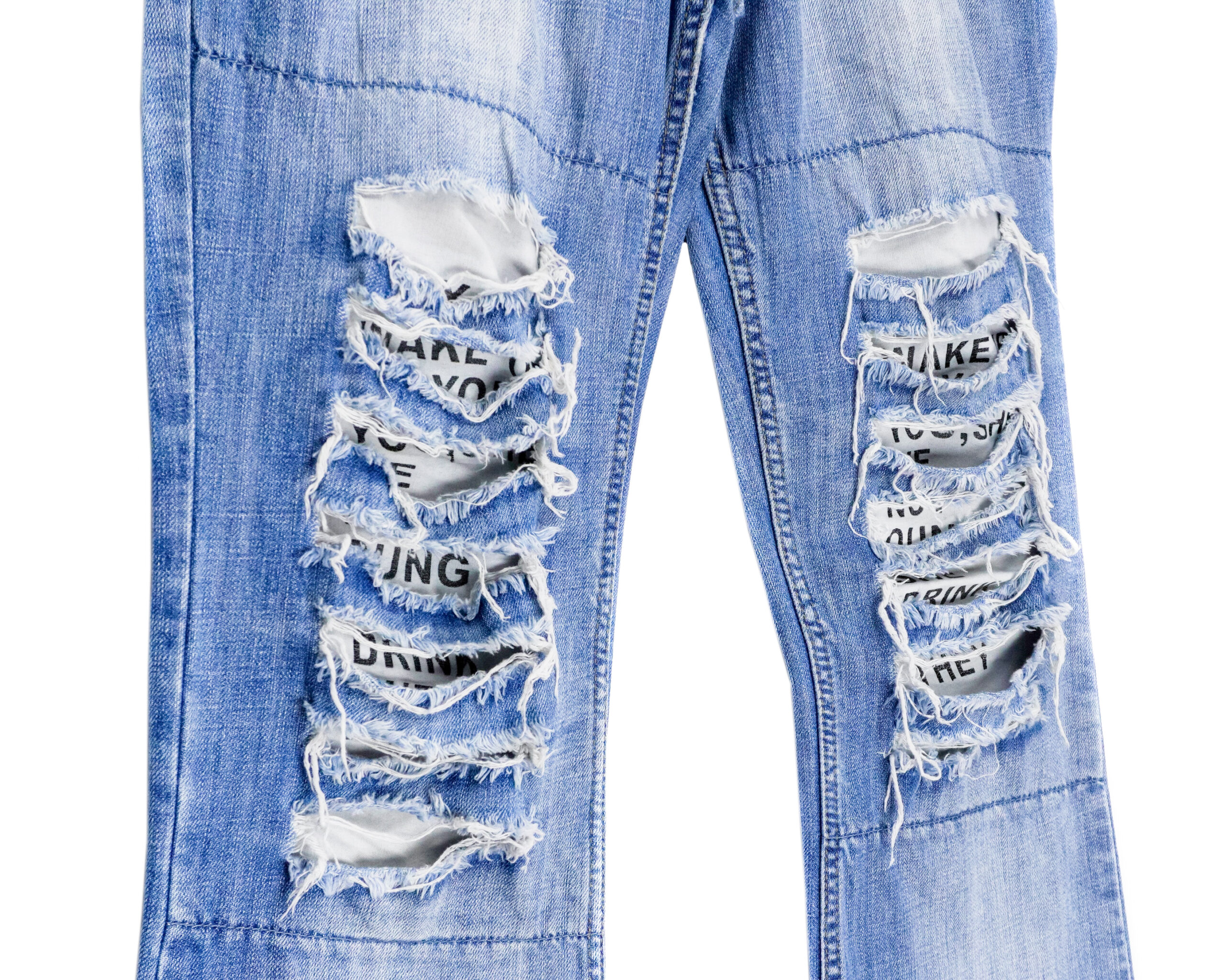 Vintage Archive Dolce Gabbana FW05 White Poem Flared Jeans — photo 9