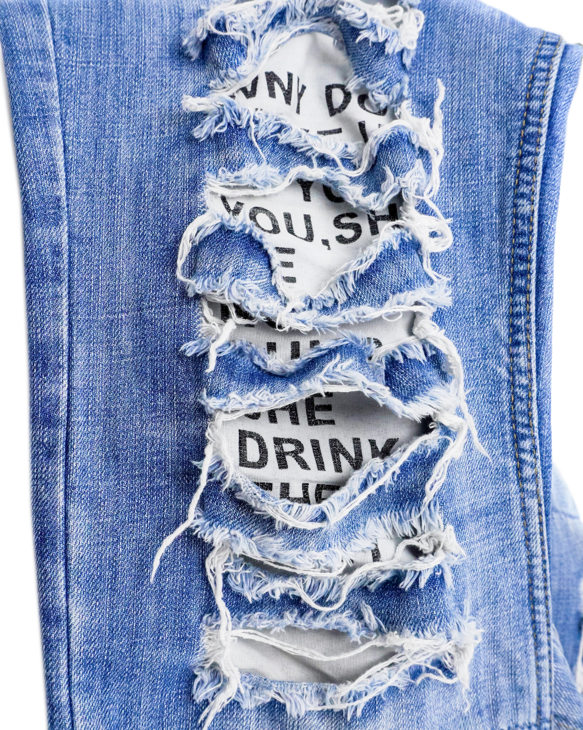 Vintage Archive Dolce Gabbana FW05 White Poem Flared Jeans — photo 10