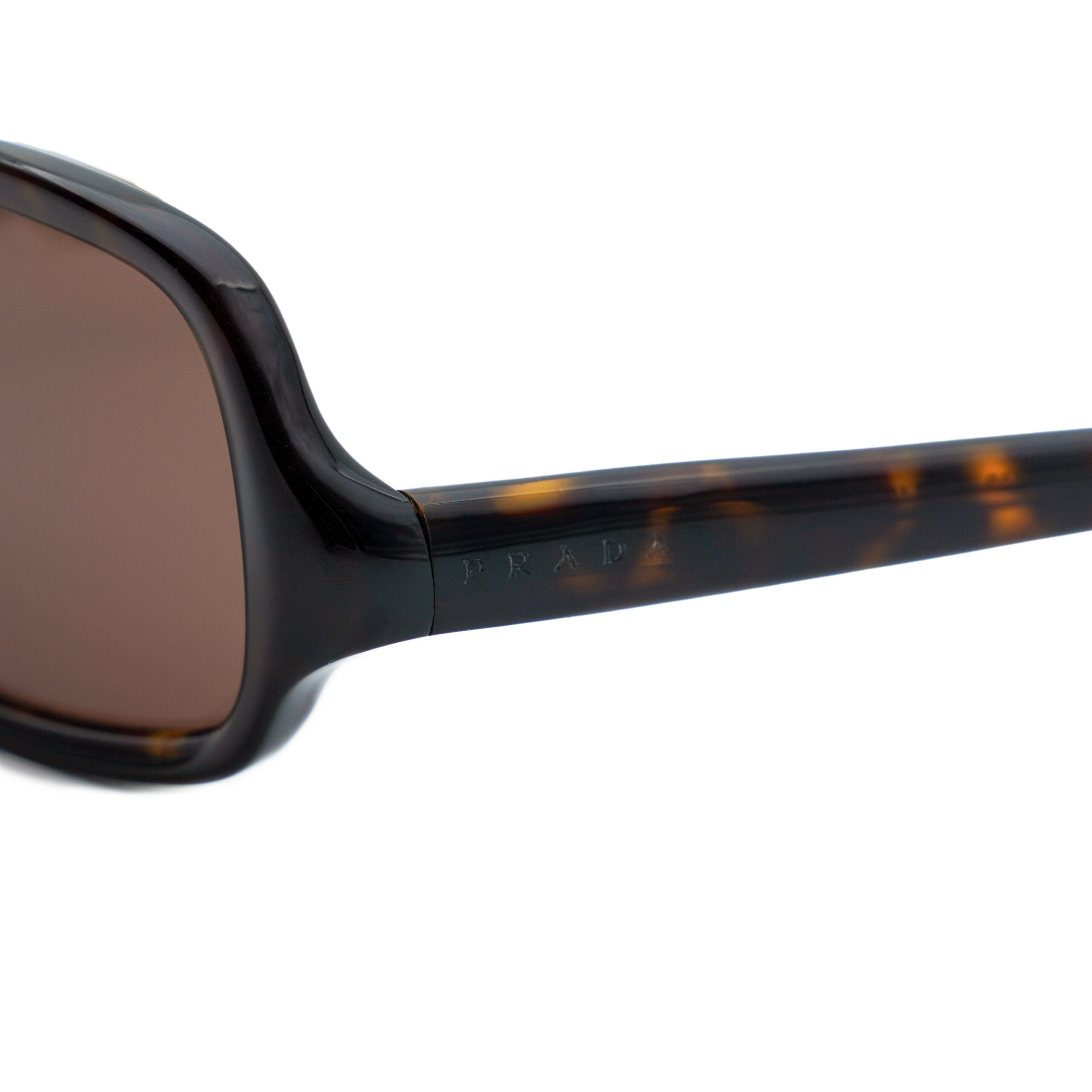 Vintage Prada VPR 18B Logo Tortoise Rectangular Sunglasses — photo 4