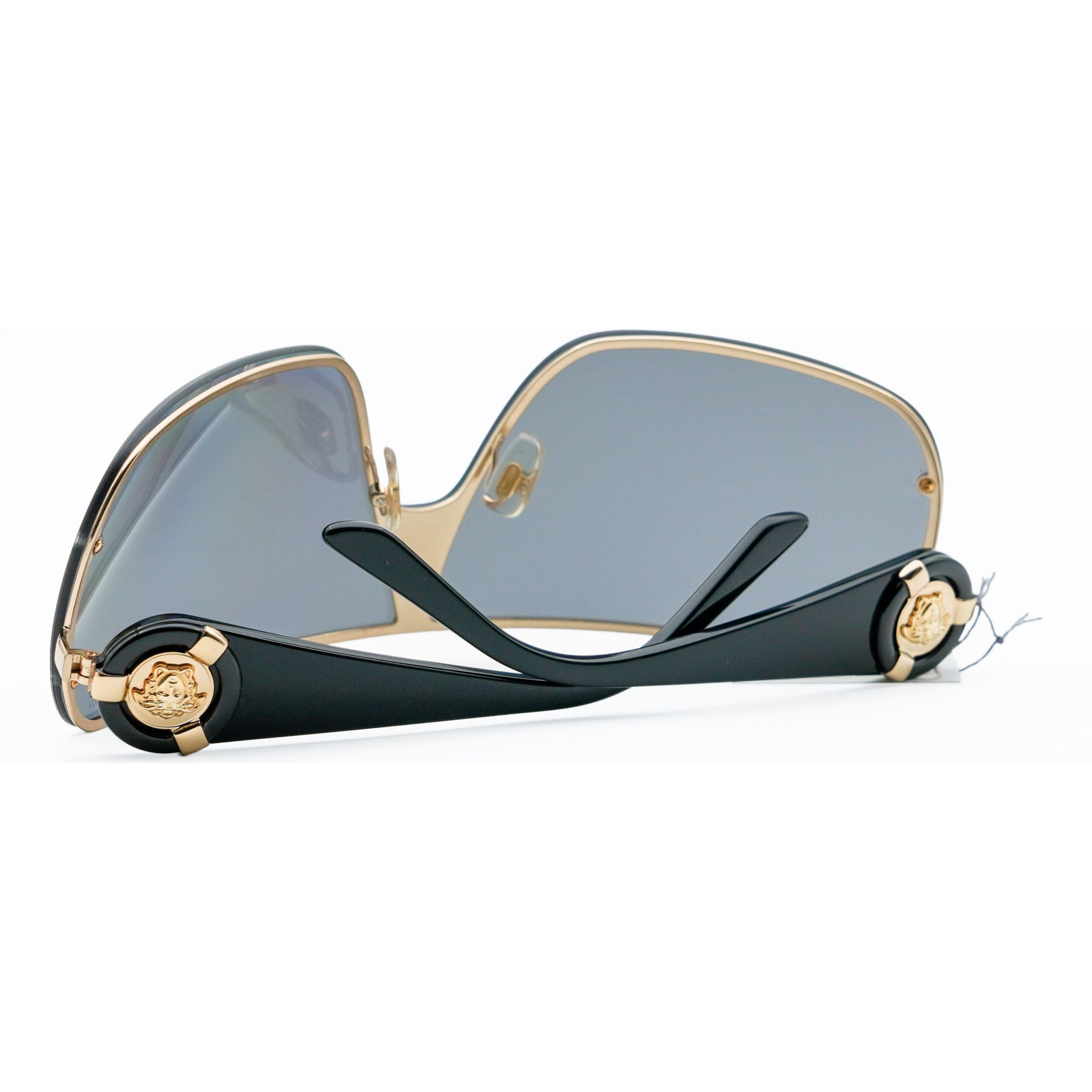 Versace VE 2126 Black Shield Gold Medusa Logo Sunglasses — photo 11