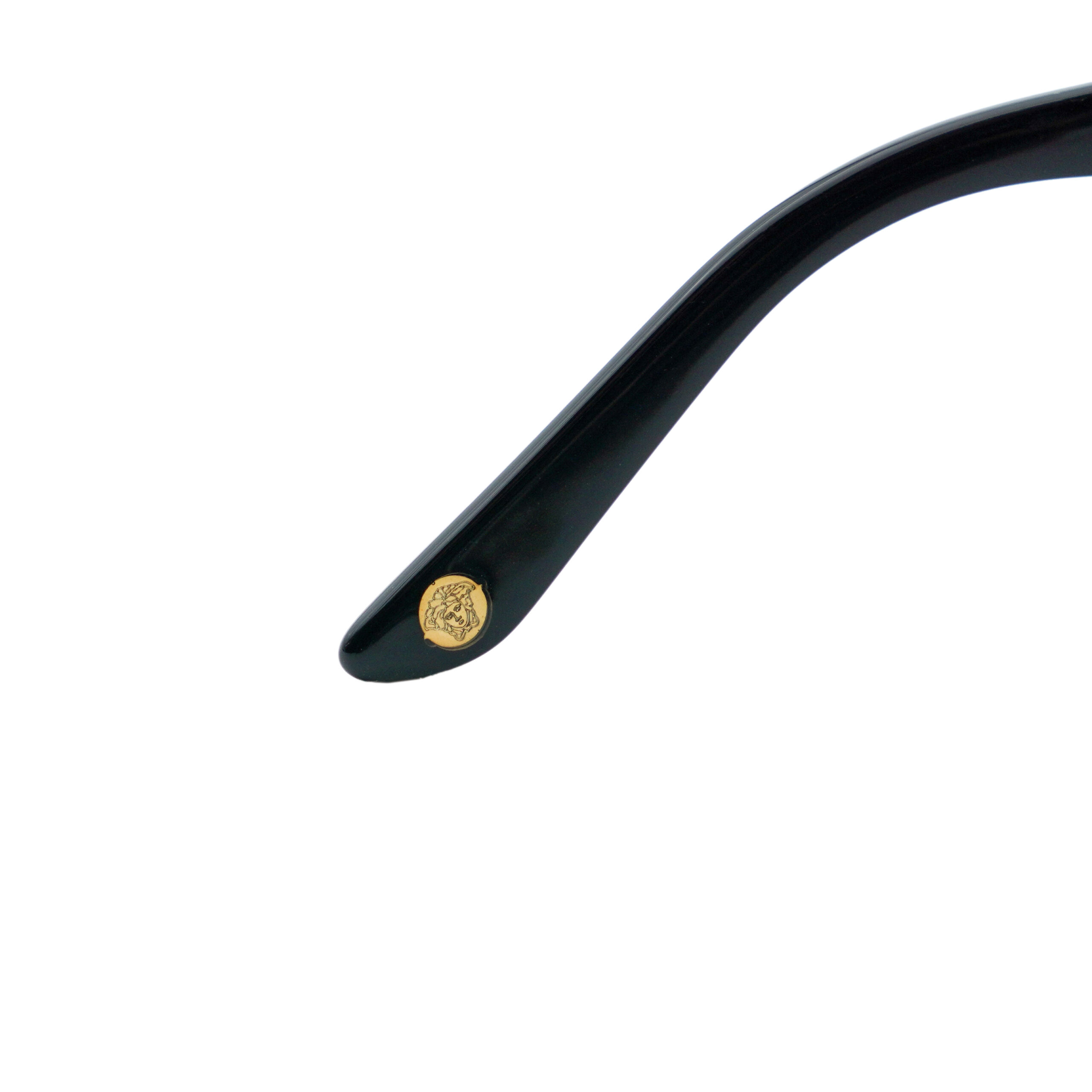 Versace VE 2126 Black Shield Gold Medusa Logo Sunglasses — photo 9