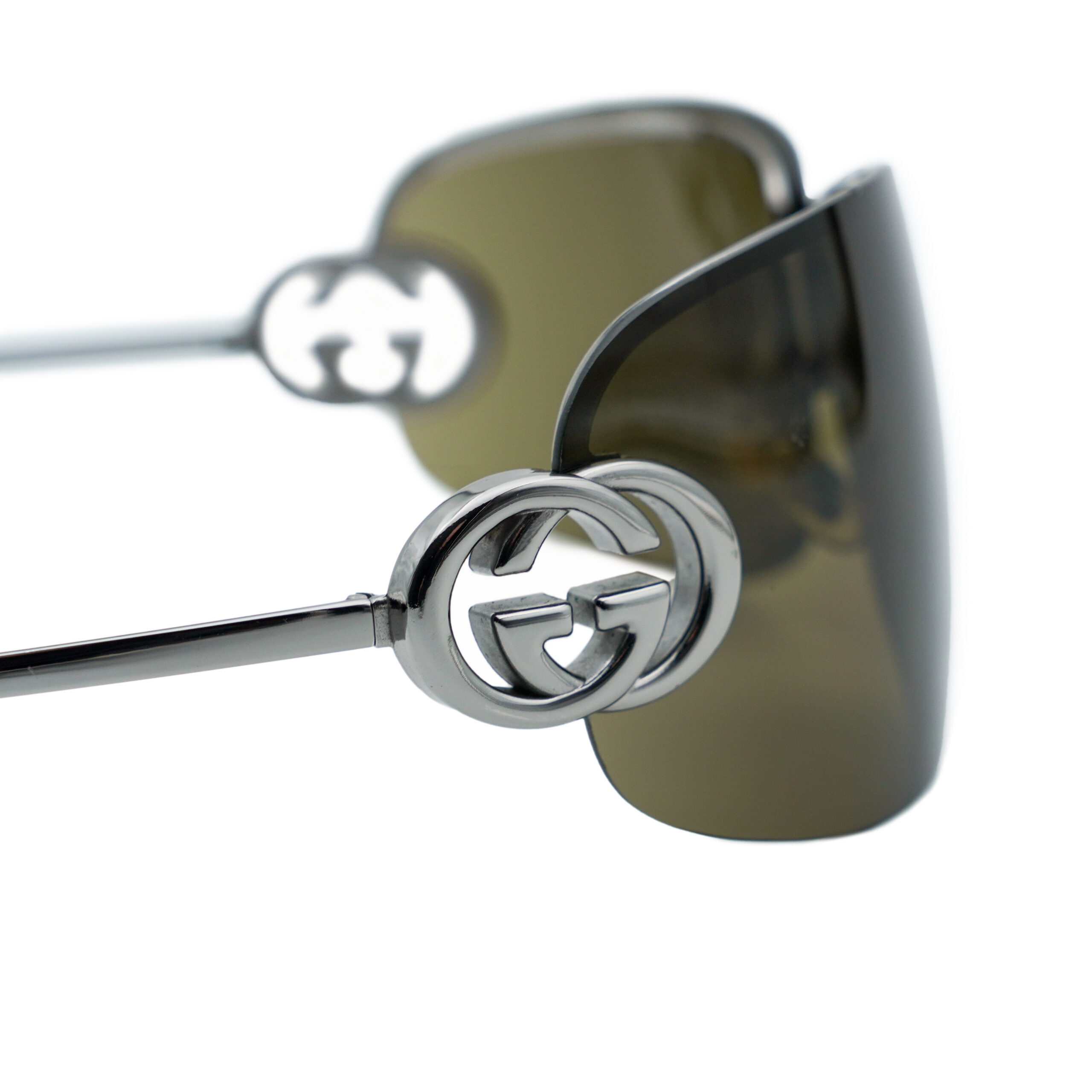 Iconic Vintage Gucci GG 2782 Silver Logo Shield Sunglasses — photo 4