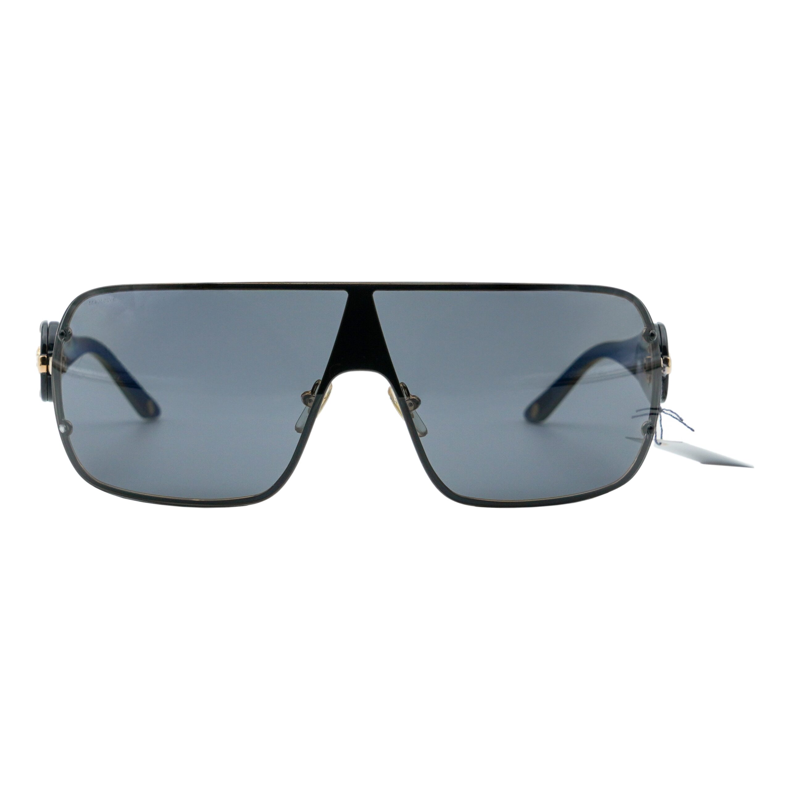 Versace VE 2126 Black Shield Gold Medusa Logo Sunglasses — photo 2