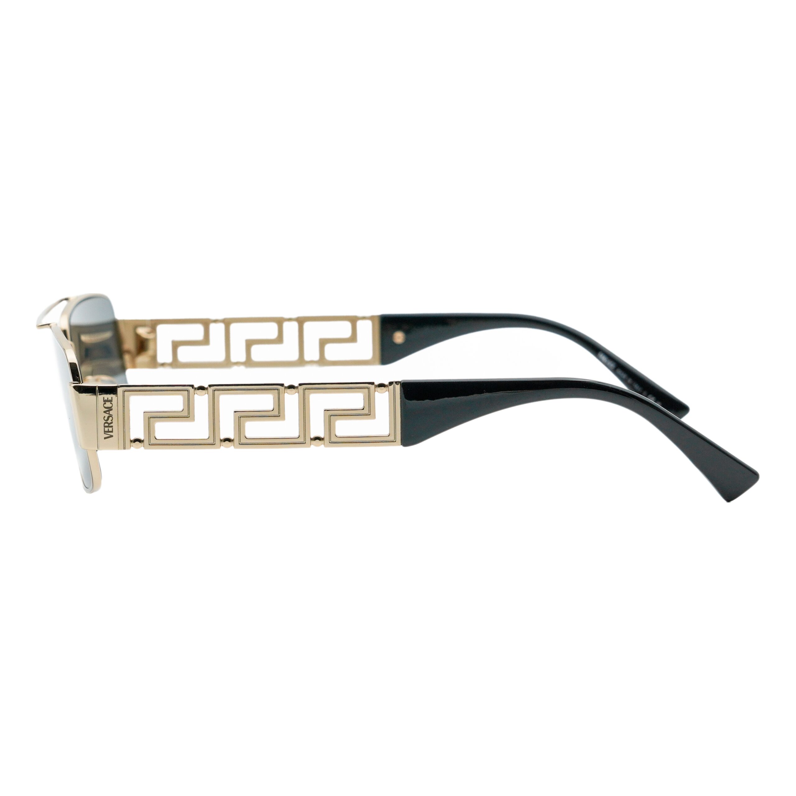 Versace MOD 2257 Gold Greca Logo Rectangular Sunglasses — photo 3