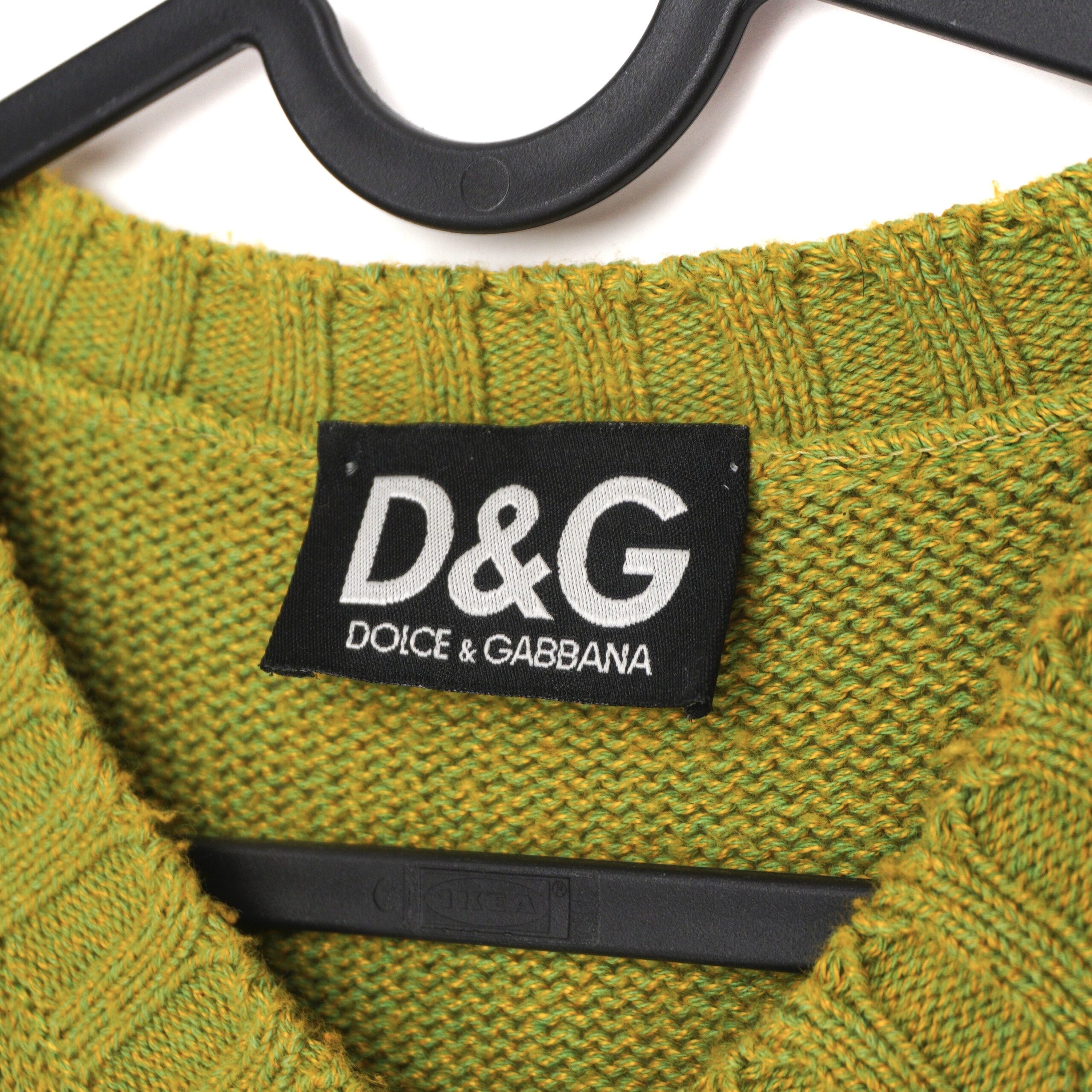 Vintage Dolce Gabbana Big Logo Wool Heavy Knit Sweater — photo 4