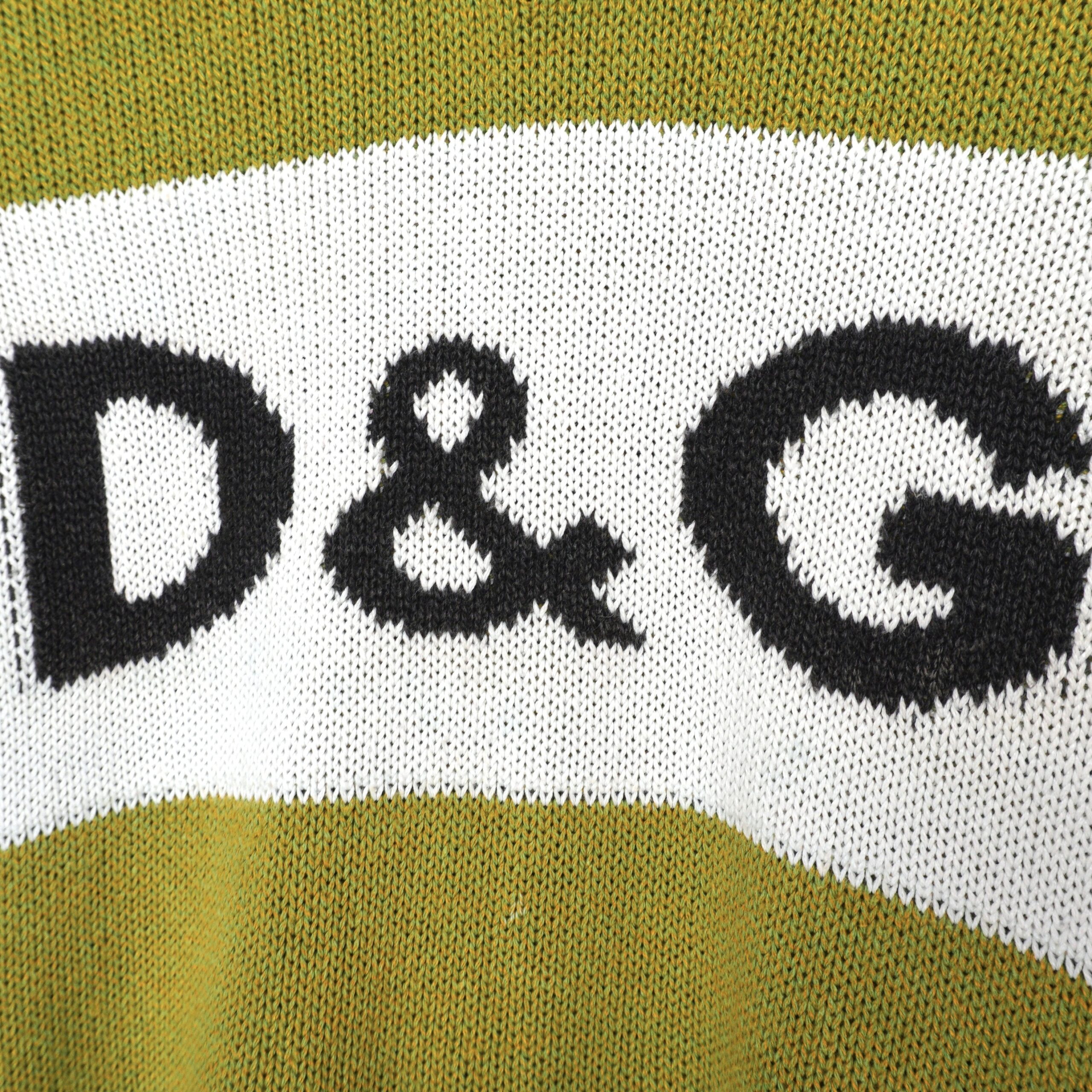 Vintage Dolce Gabbana Big Logo Wool Heavy Knit Sweater — photo 5