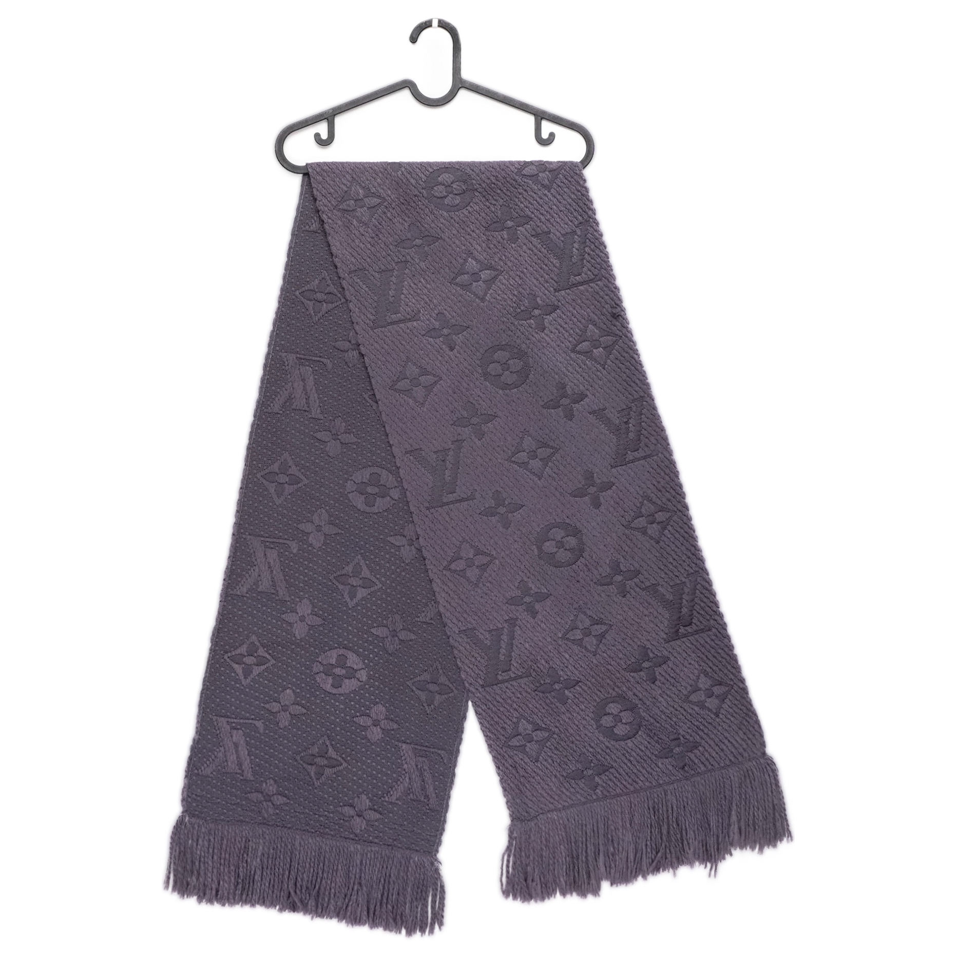 Louis Vuitton LV Monogram Logomania Wool Silk Blend Scarf