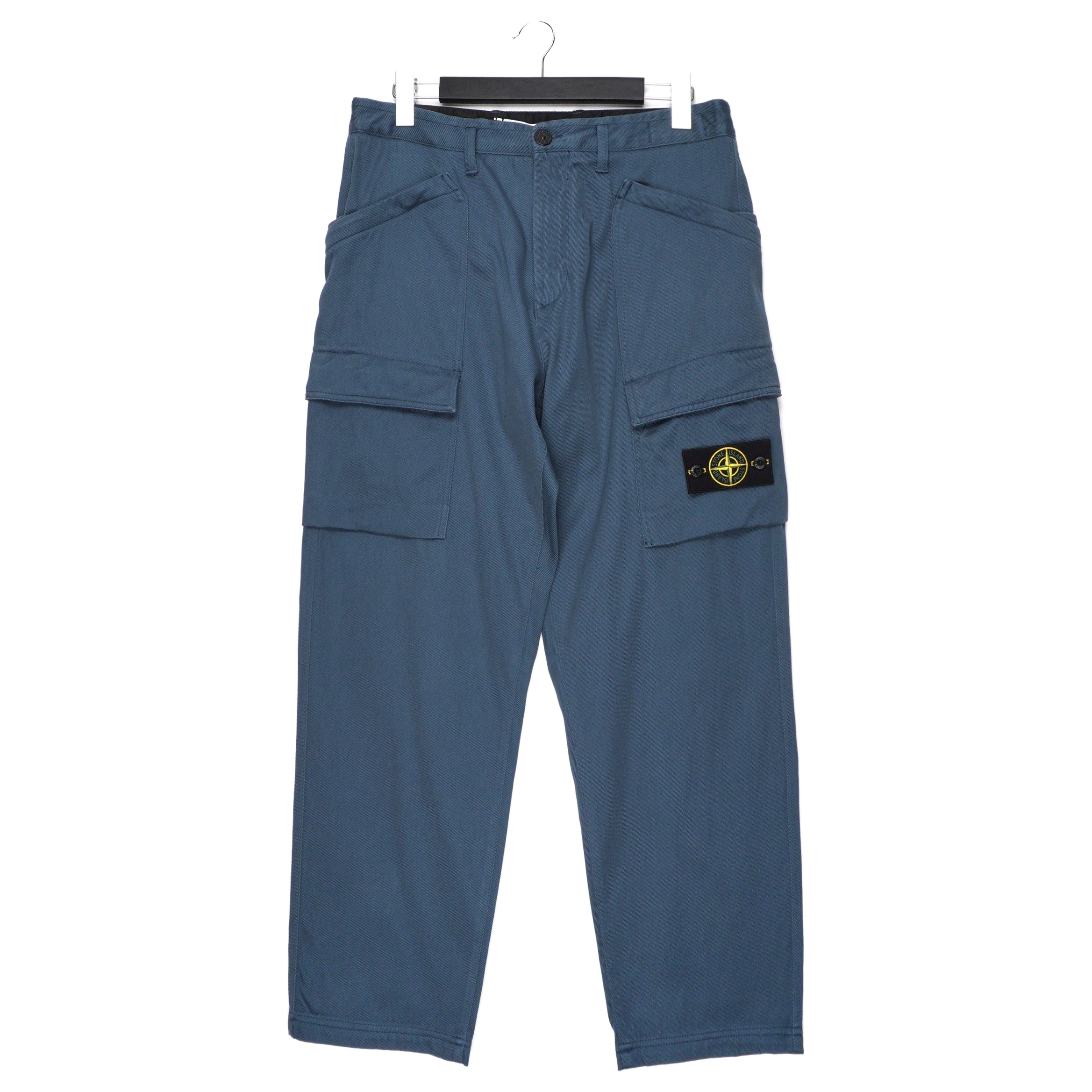 Stone Island Tactical Blue Pocket Cargo Trousers Pants