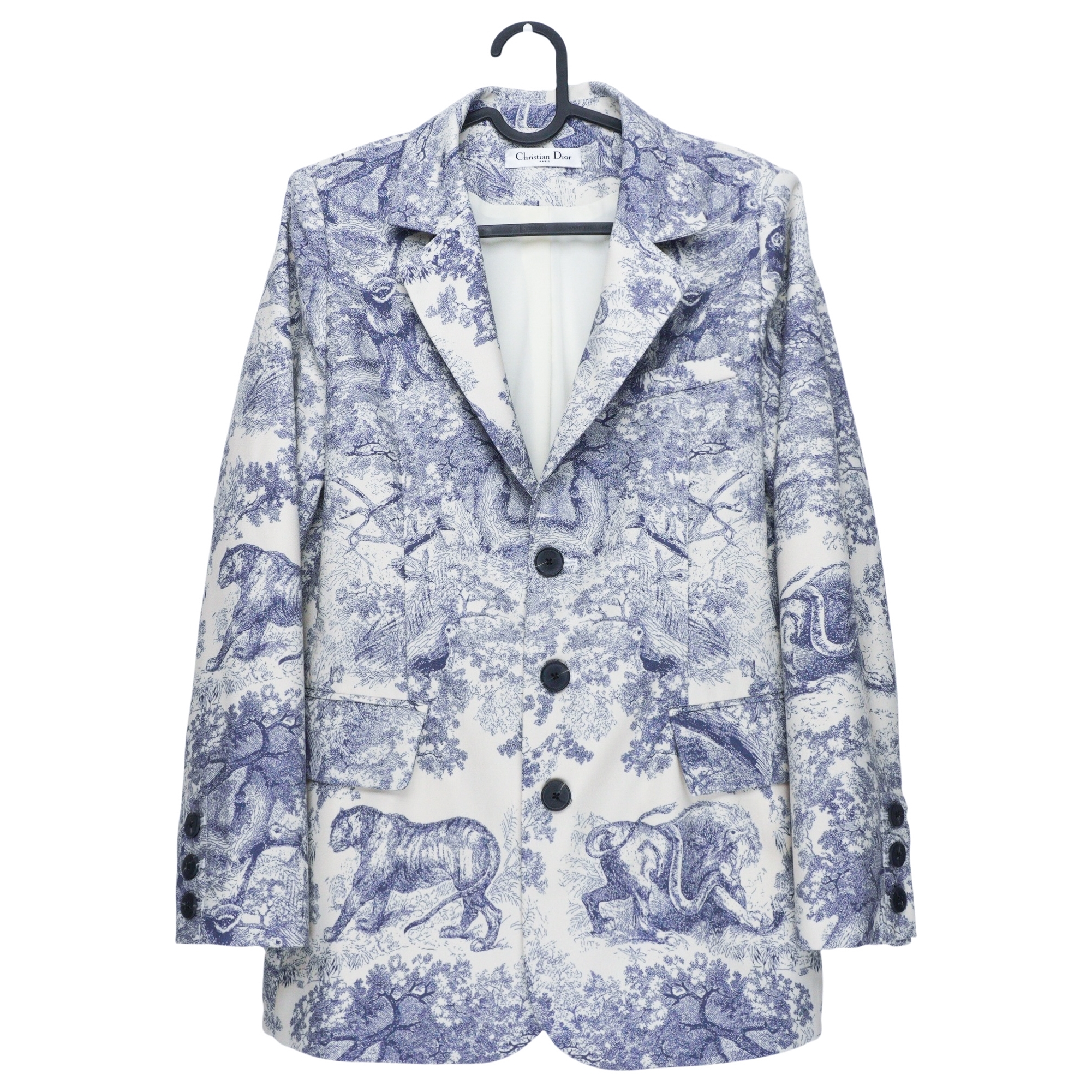 Christian Dior FW18/19 Toile De Jouy Printed Blazer Jacket