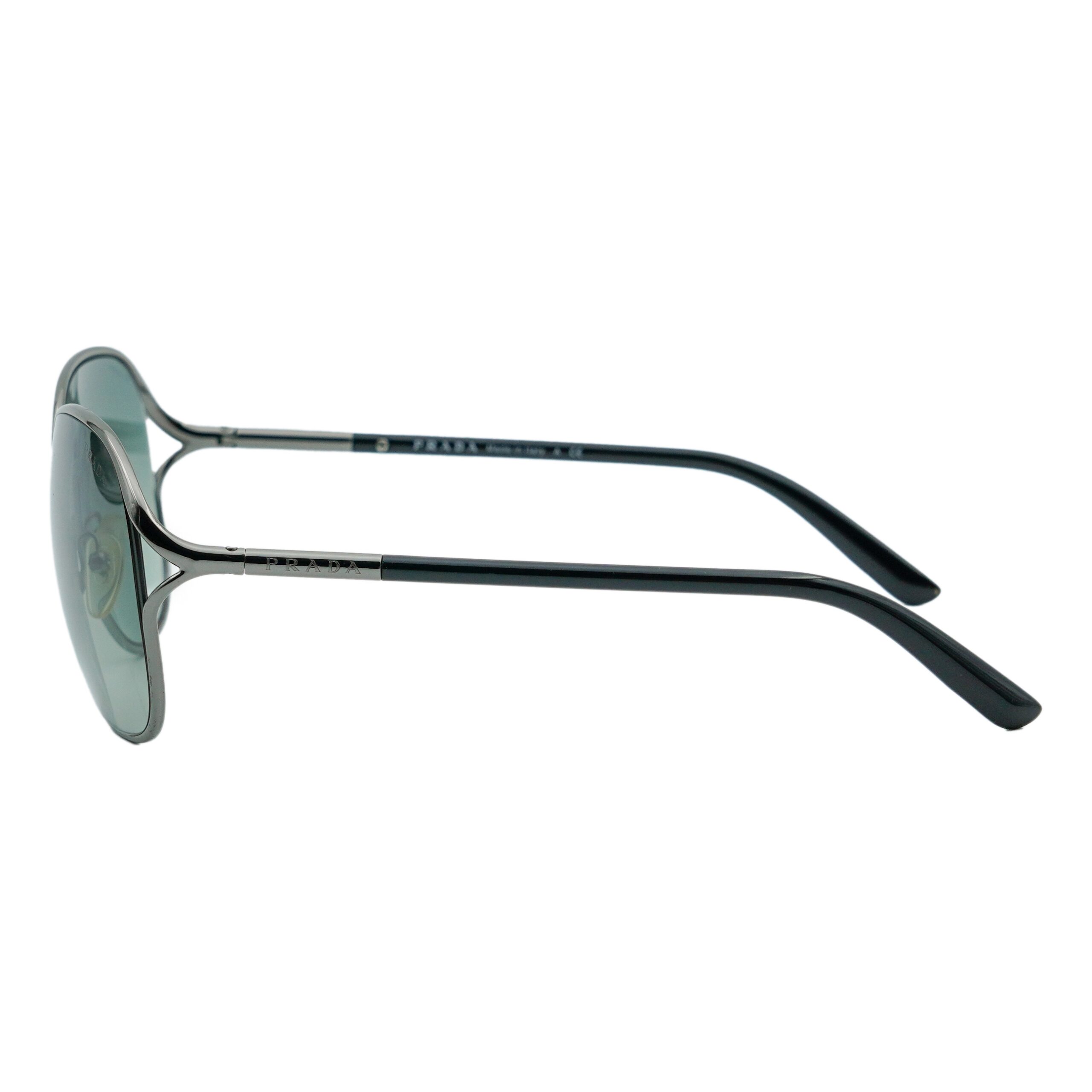 Vintage Prada SPR 58M Metal Frame Logo Aviator Sunglasses — photo 3