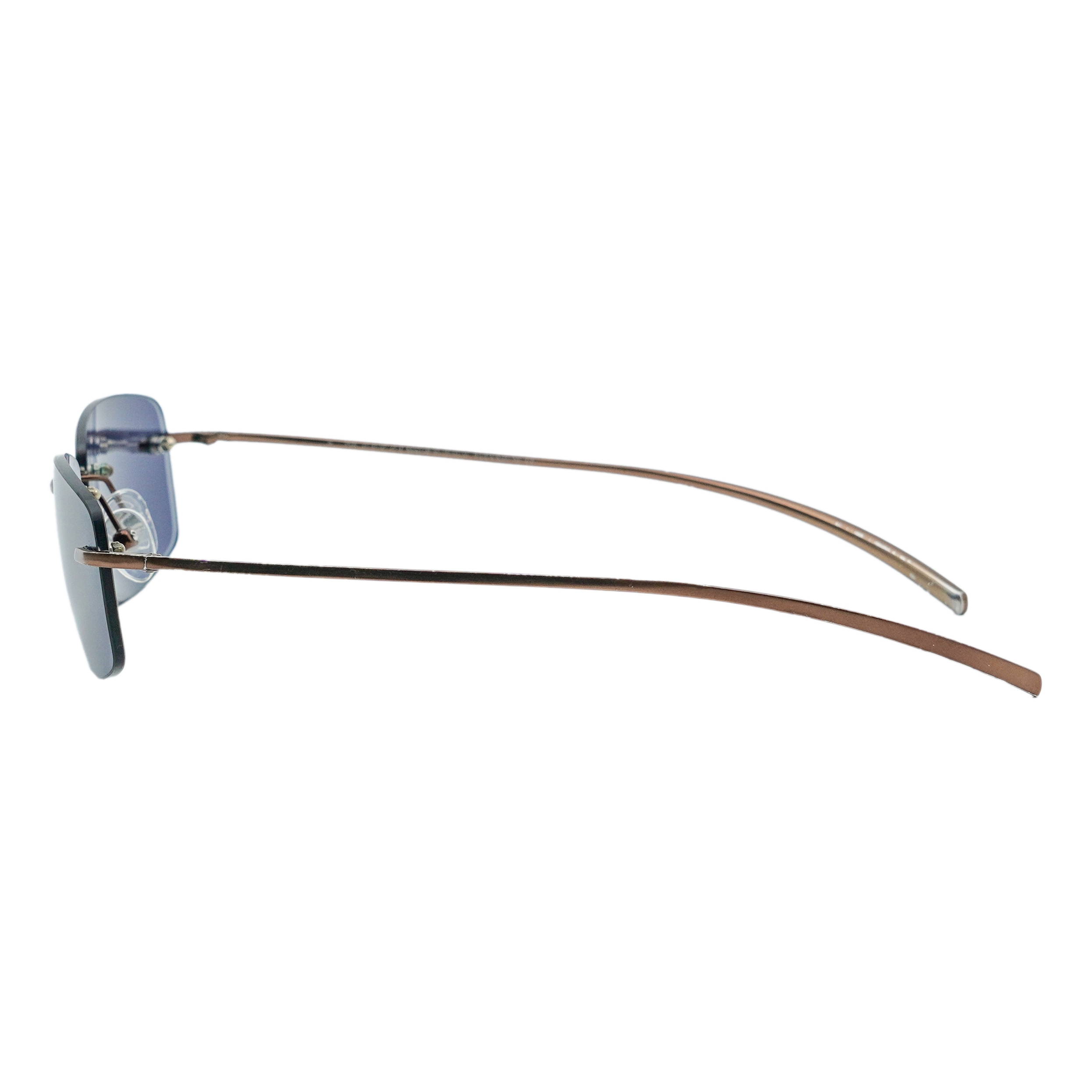 Vintage Gucci GG 1720 Dark Blue Titanium Rimless Sunglasses — photo 3