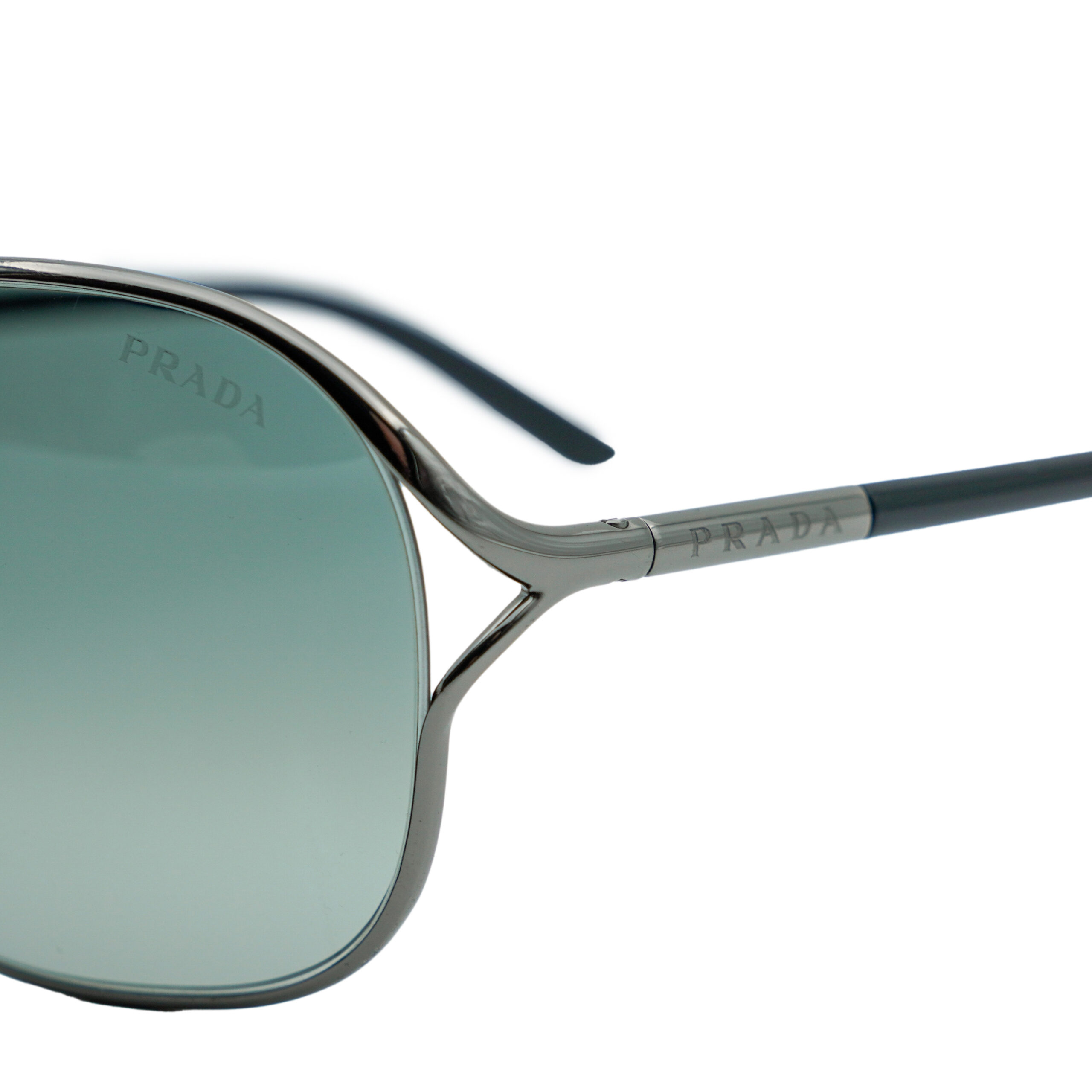 Vintage Prada SPR 58M Metal Frame Logo Aviator Sunglasses — photo 5