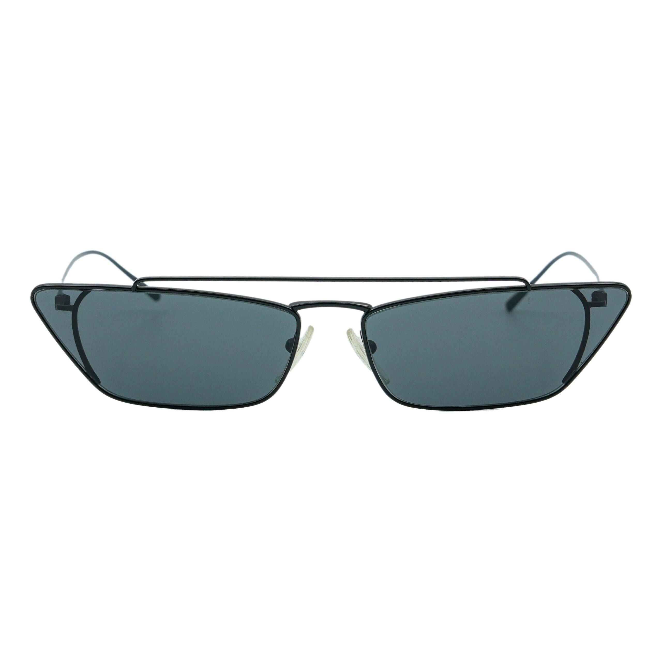 Prada SPR 64U Cat Eye Rectangular Metal Black Sunglasses — photo 2