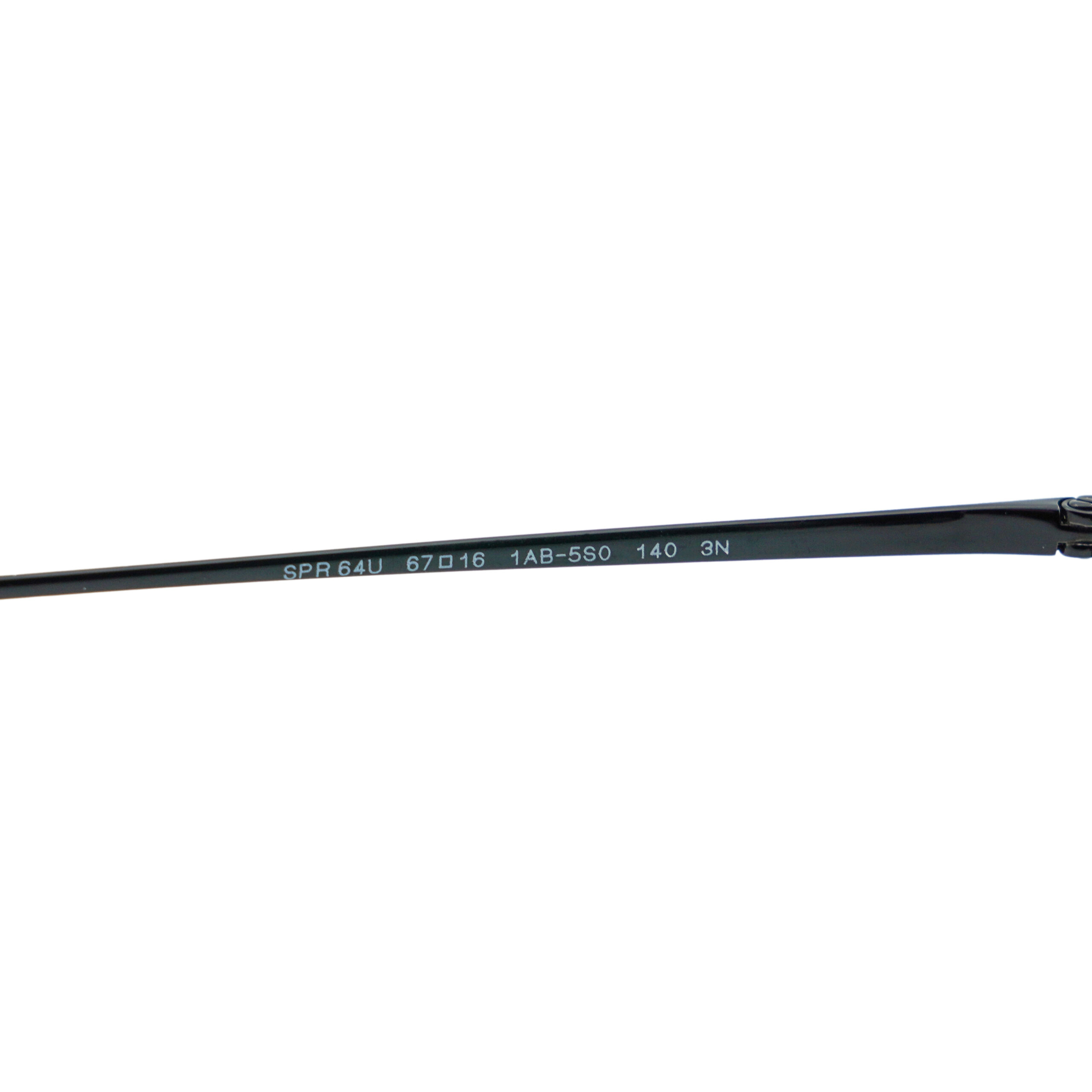 Prada SPR 64U Cat Eye Rectangular Metal Black Sunglasses — photo 8