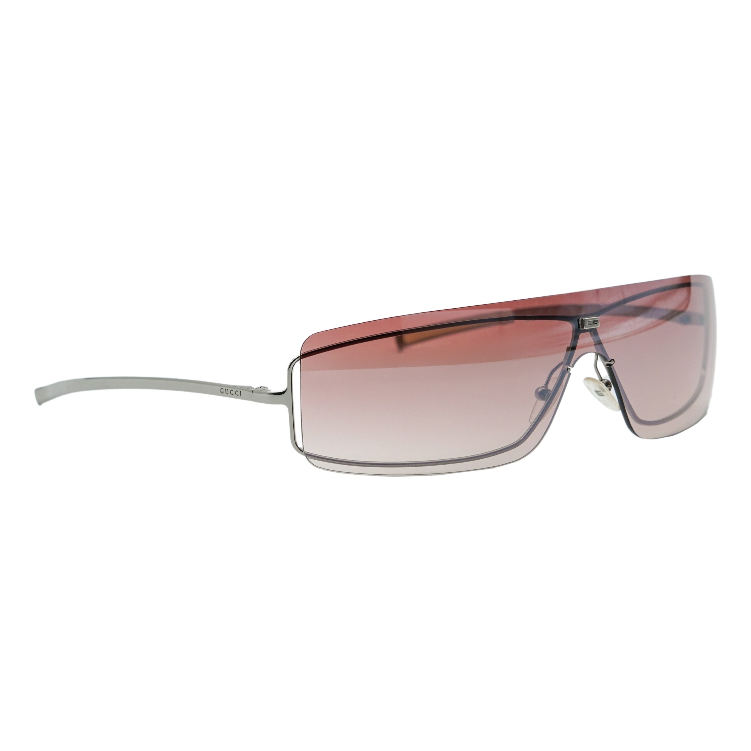 Gucci GG 1790 Tom Ford Era Rimless Shield Logo Sunglasses