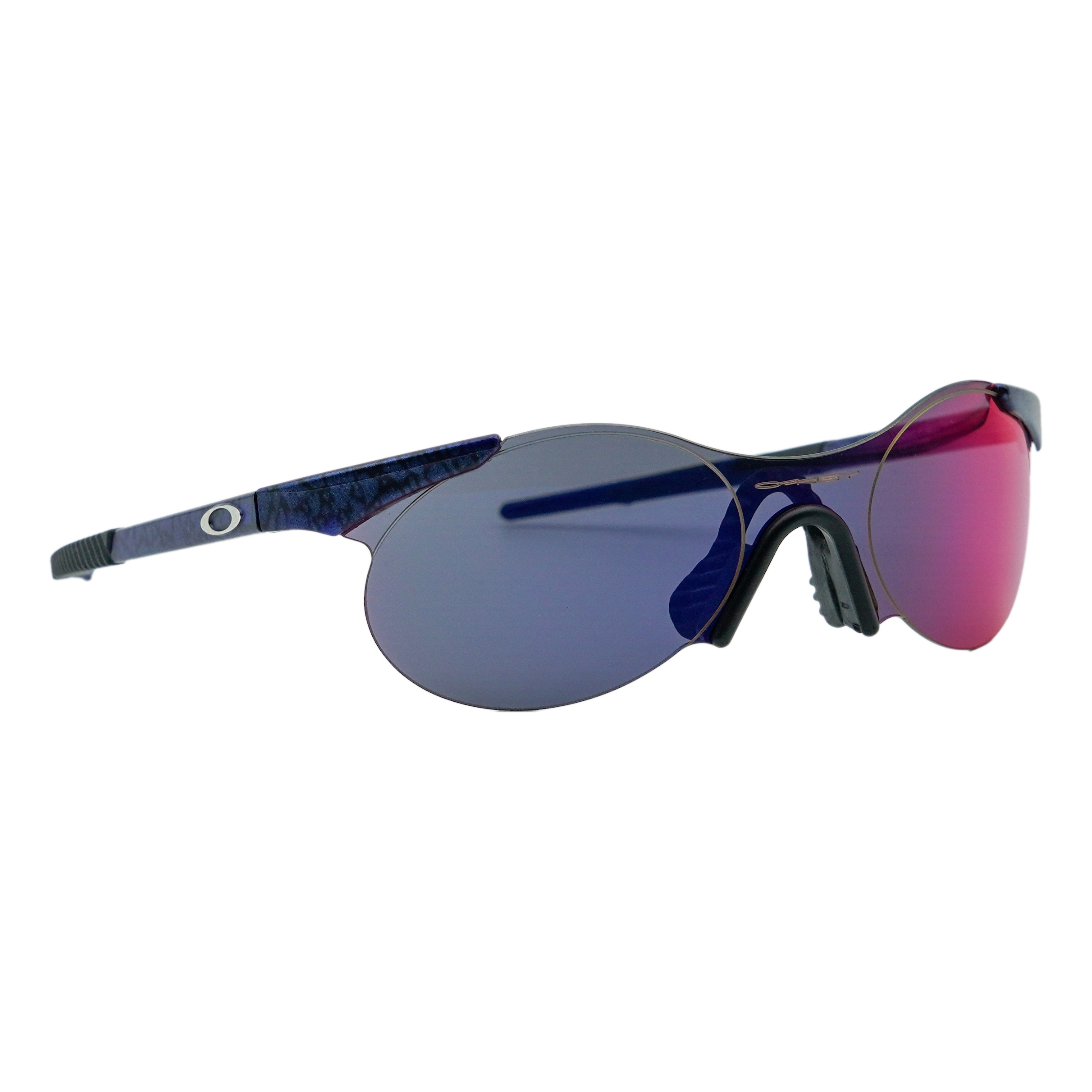 Vintage 90s Oakley Sub Zero Planet X Iridium Logo Sunglasses