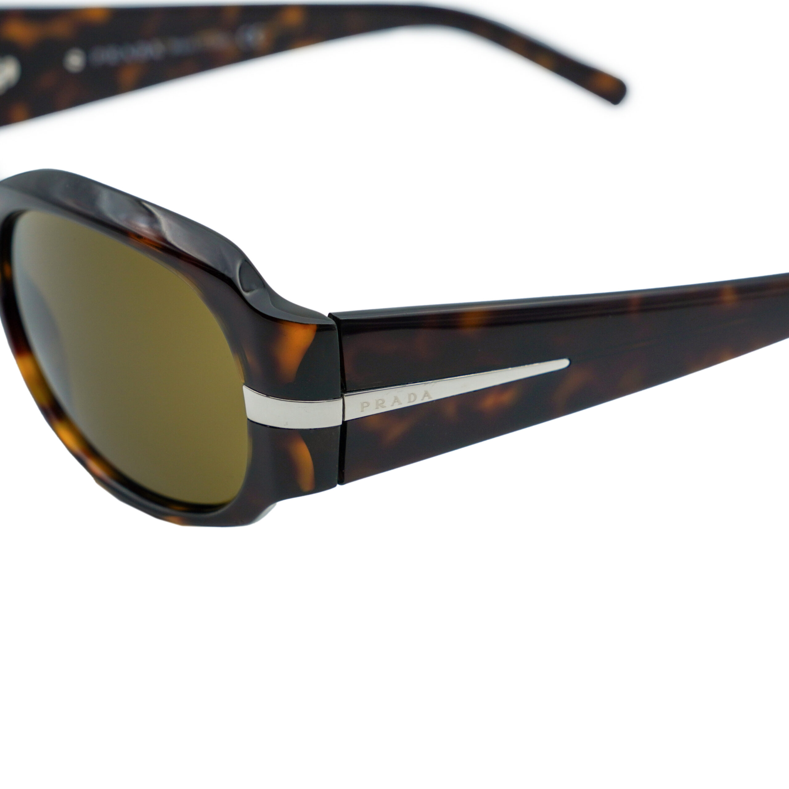 Vintage Prada SPR 13H Tortoise Tinted Lens Oval Sunglasses — photo 4