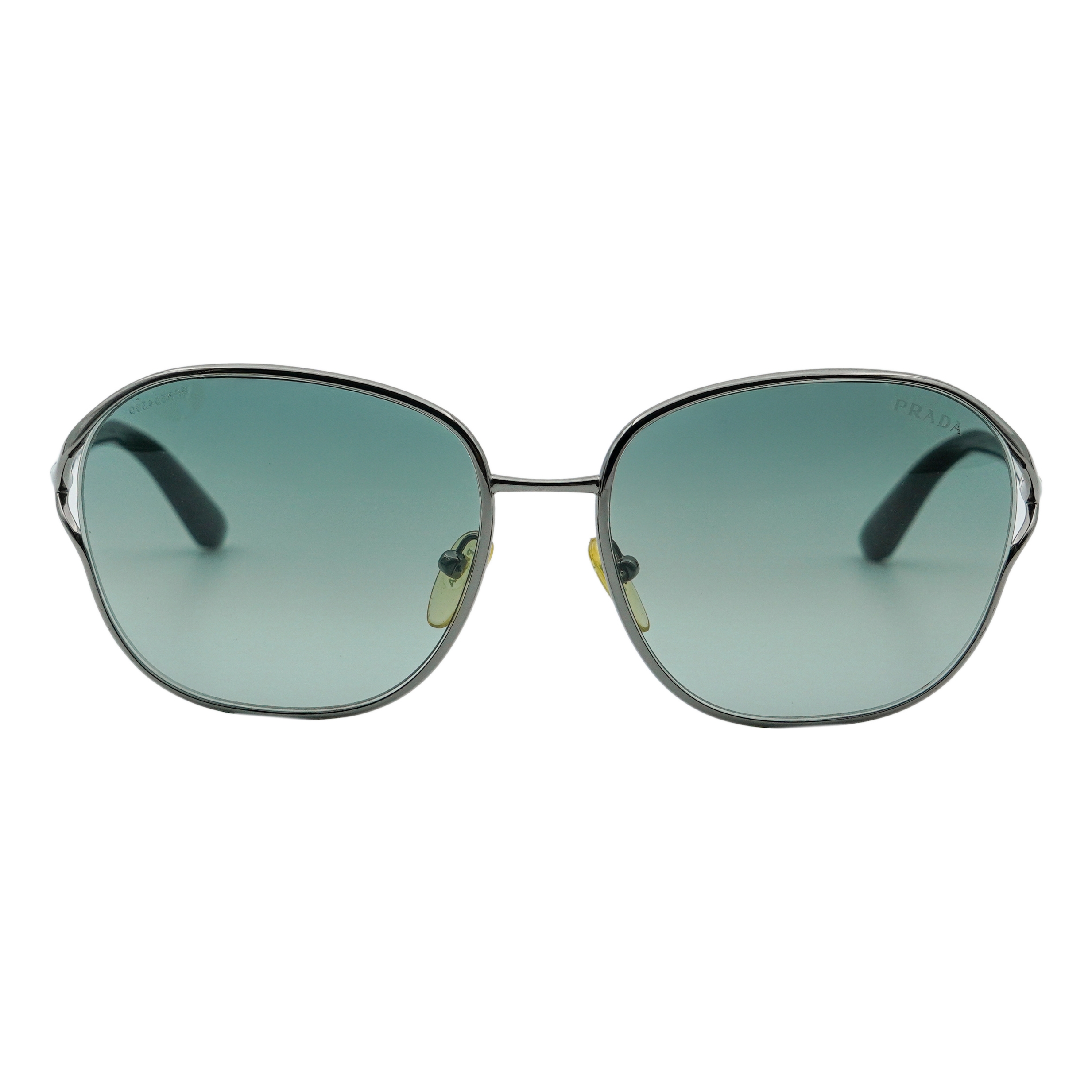 Vintage Prada SPR 58M Metal Frame Logo Aviator Sunglasses — photo 2