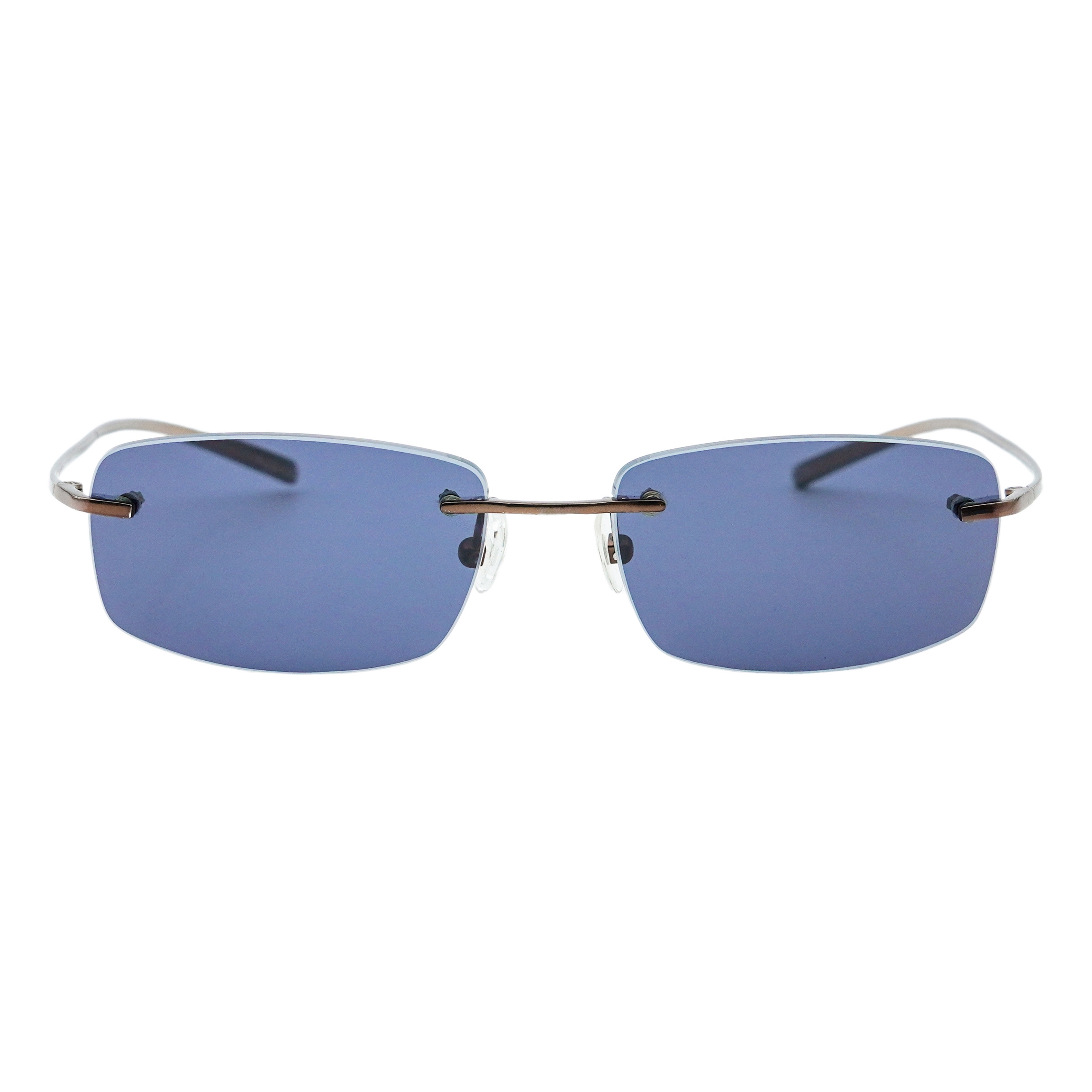 Vintage Gucci GG 1720 Dark Blue Titanium Rimless Sunglasses — photo 2