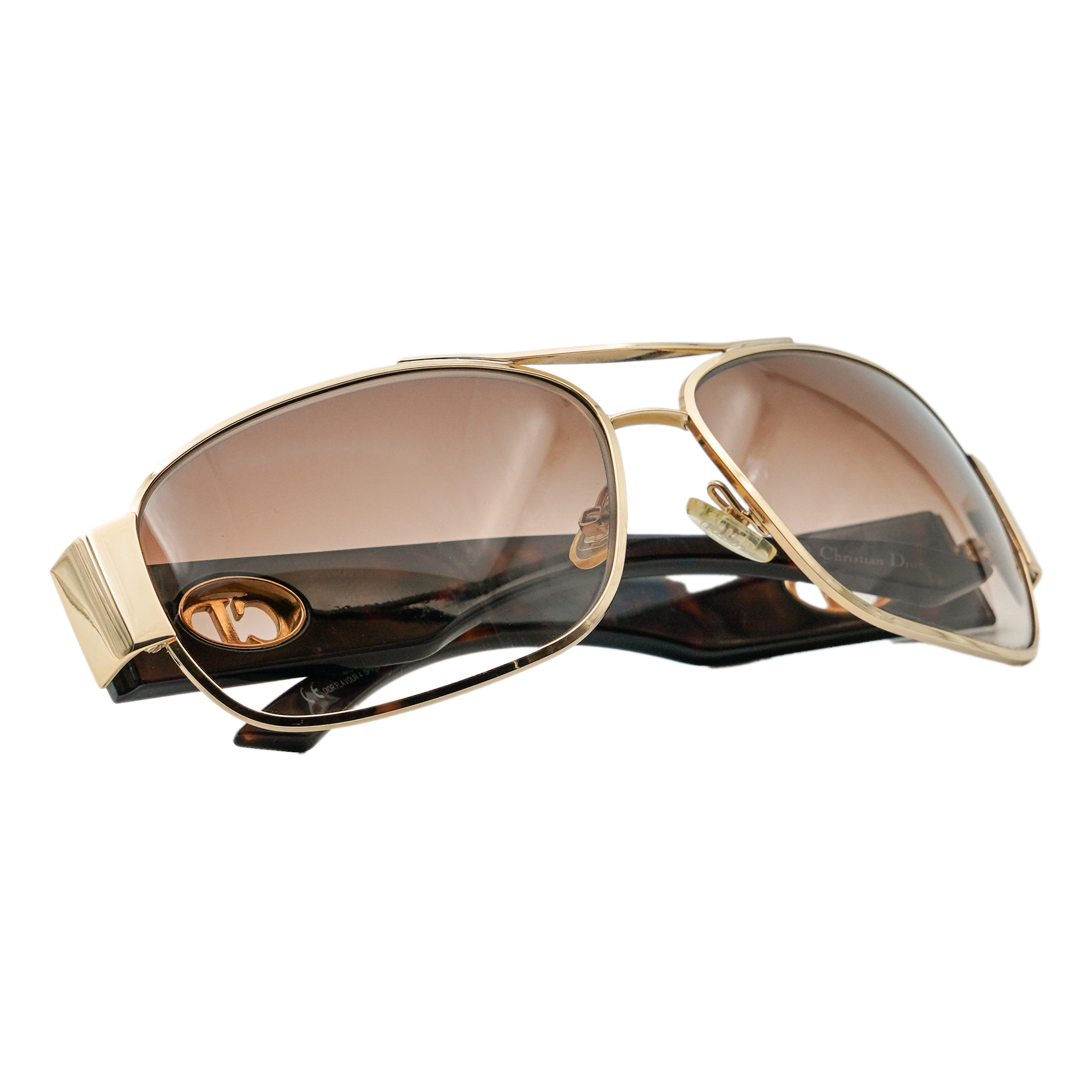 Vintage Dior Flavour 4 SPV 02 CD Logo Aviator Sunglasses — photo 4