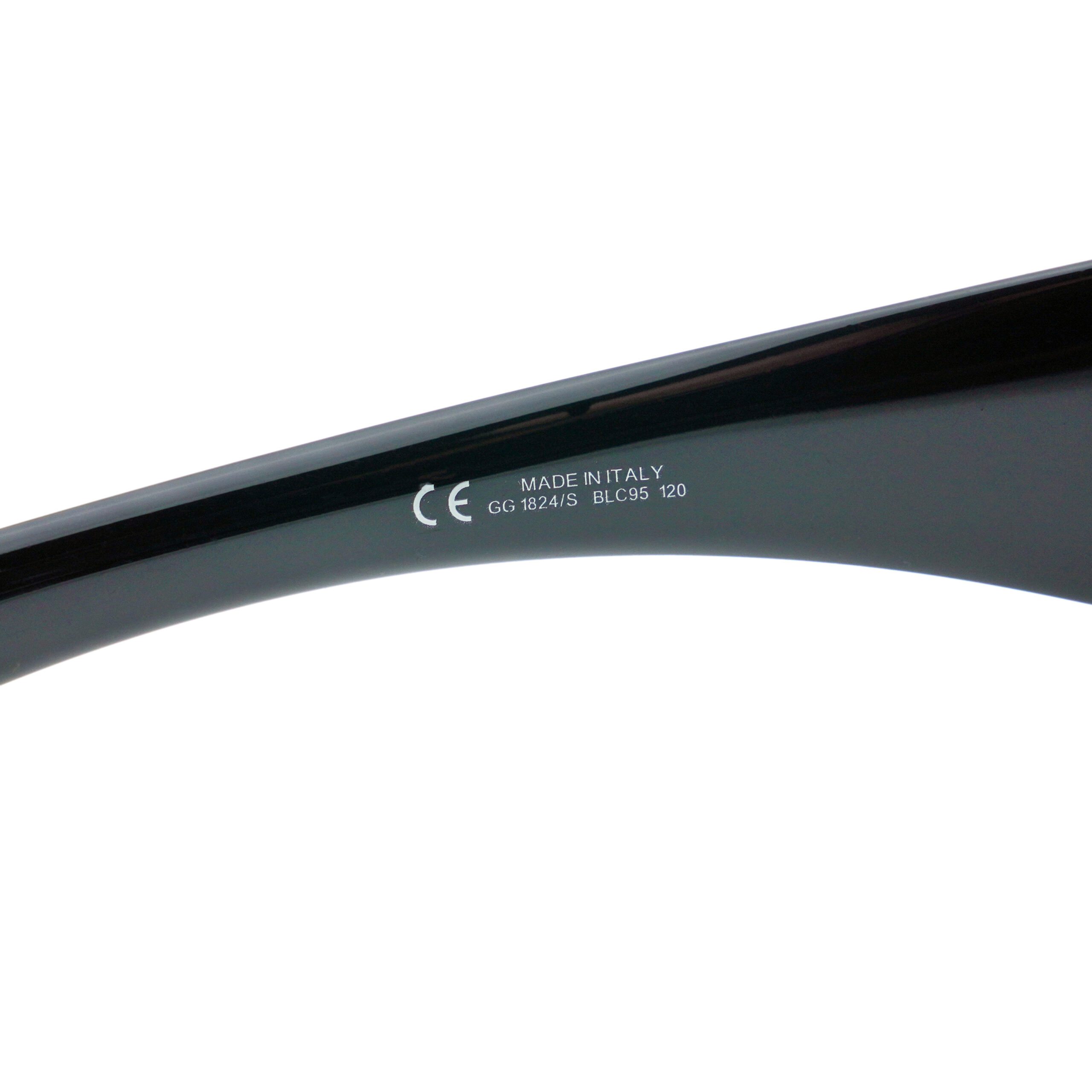Vintage Gucci GG 1824 Black GG Monogram Shield Sunglasses — photo 7