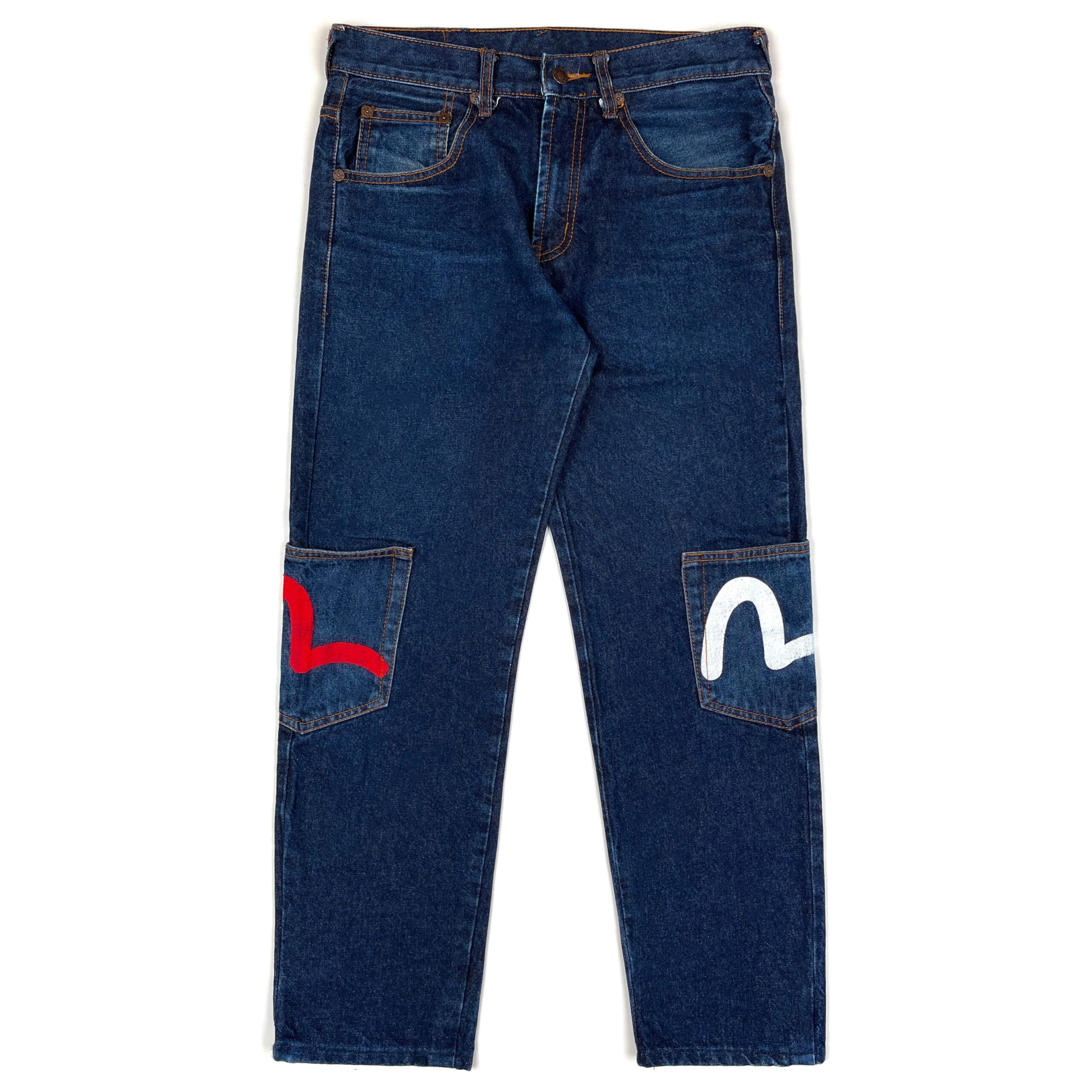 Evisu Paris Pocket Logo Vintage Denim Jeans