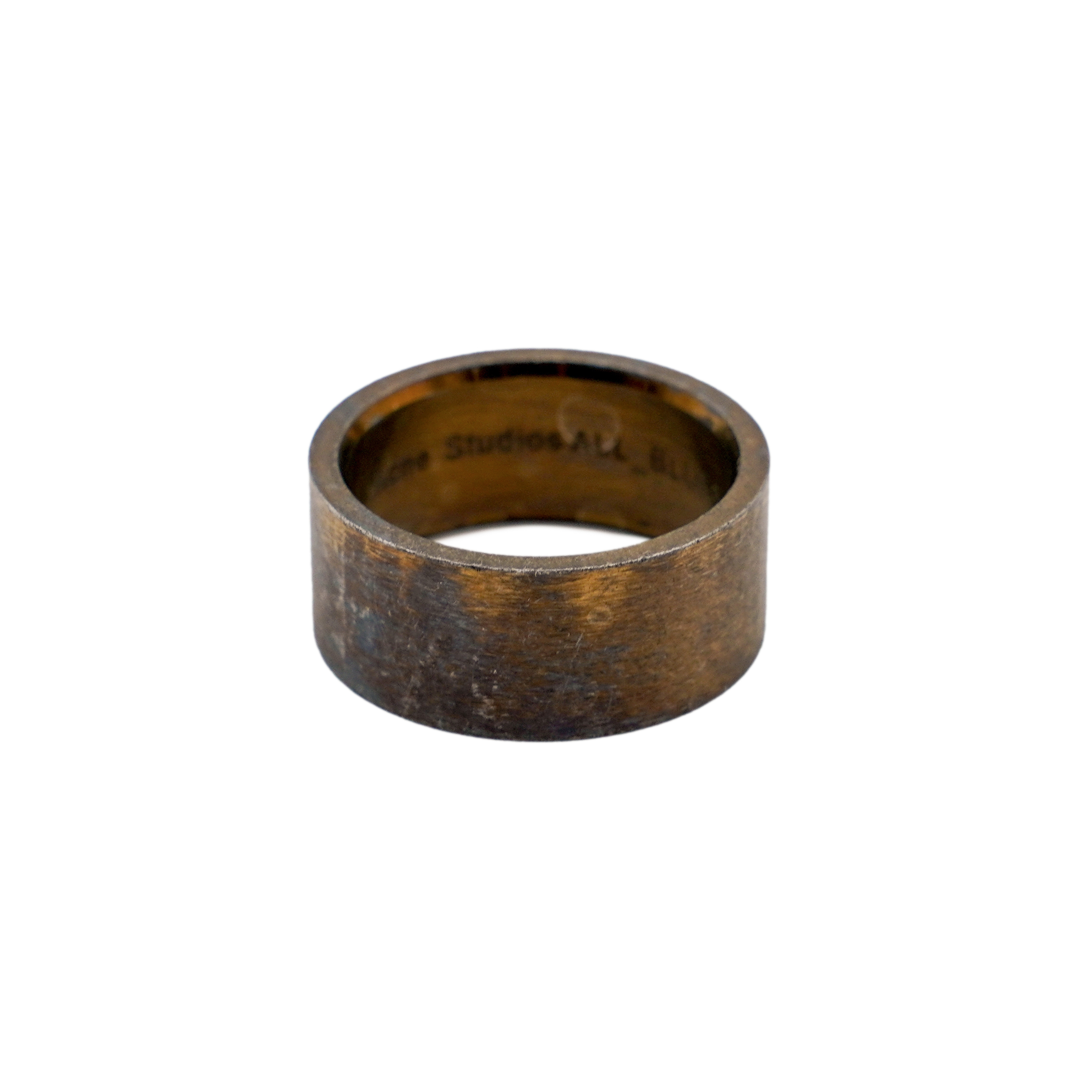 Acne Studios All Blues Bronze Wide Oxidized Sterling Ring