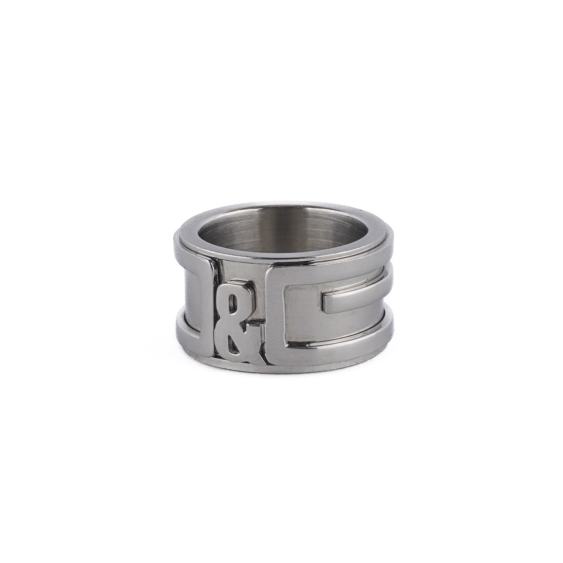 Dolce & Gabbana Big Silver D&G Chunky Logo Ring