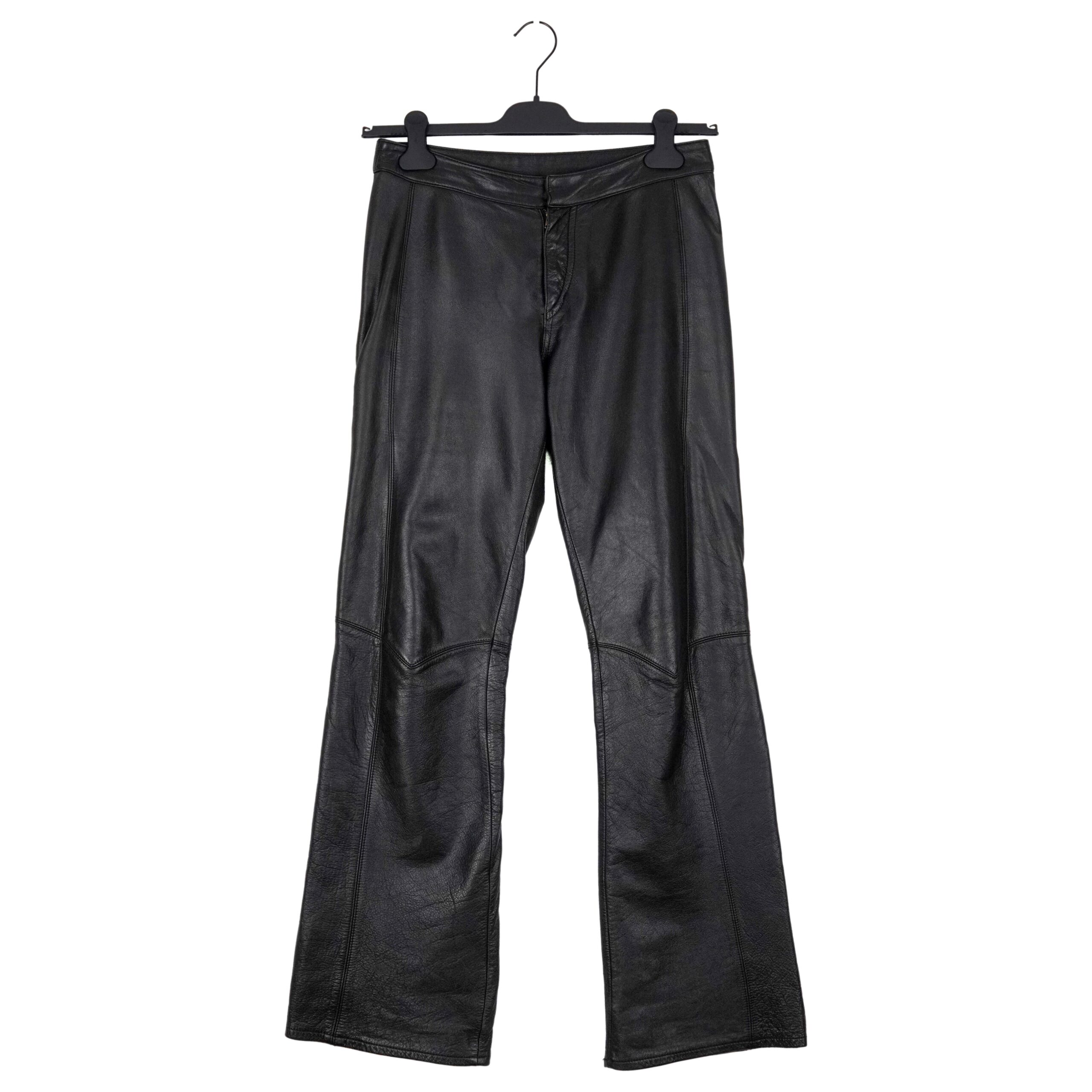 Vintage Levi’s Black Genuine Leather Flared Trousers Pants