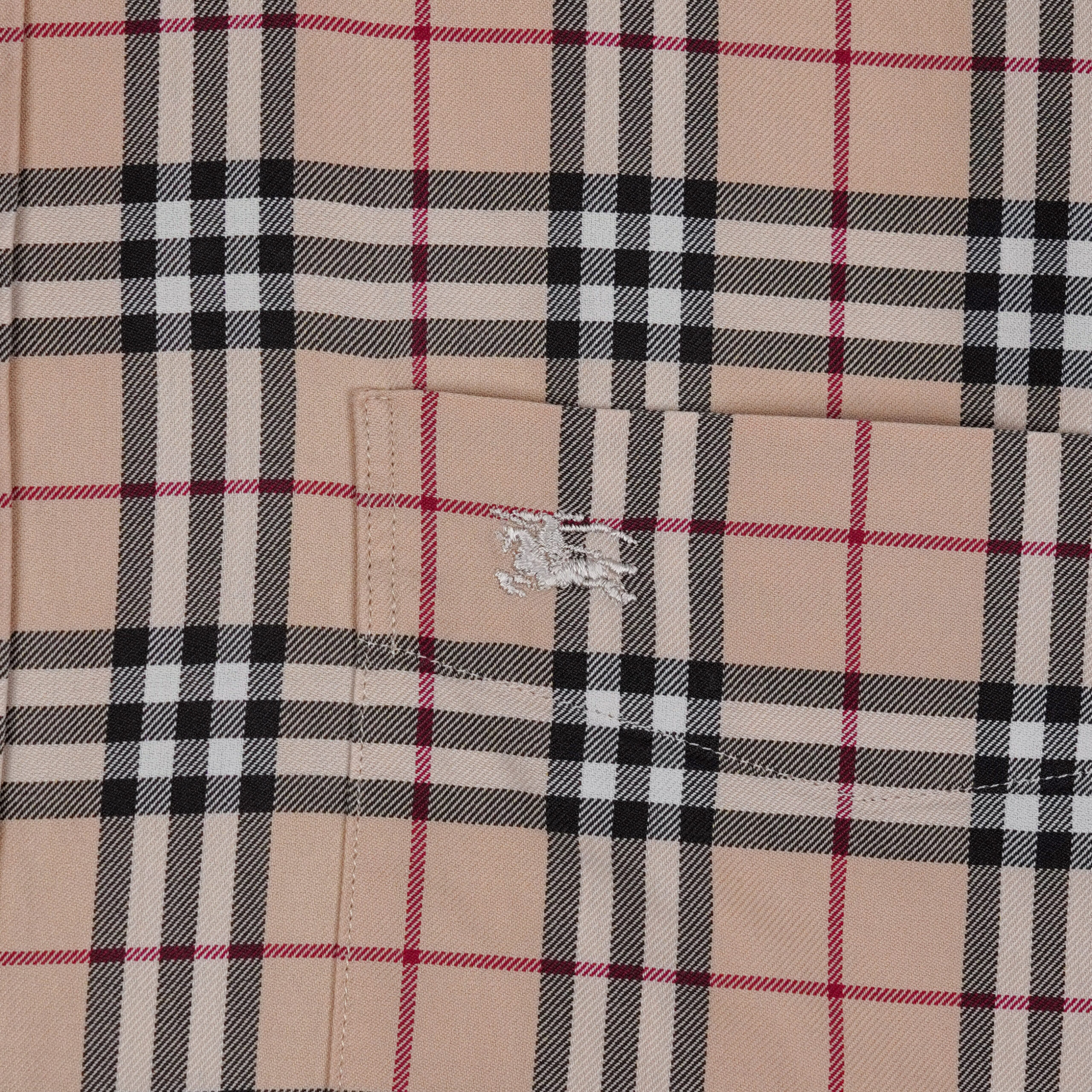 Vintage Burberry London Nova Check Button Down Logo Shirt — photo 5