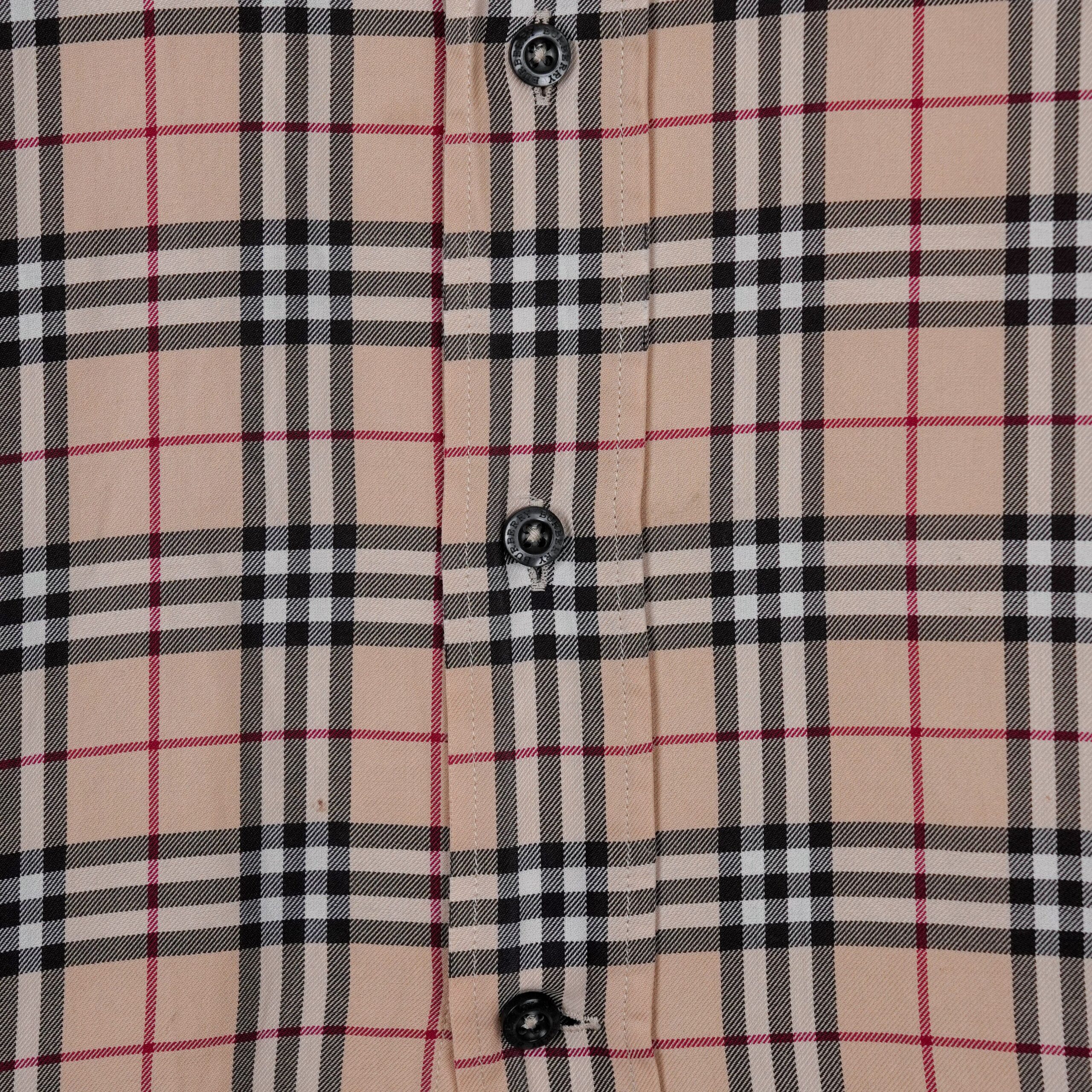 Vintage Burberry London Nova Check Button Down Logo Shirt — photo 6