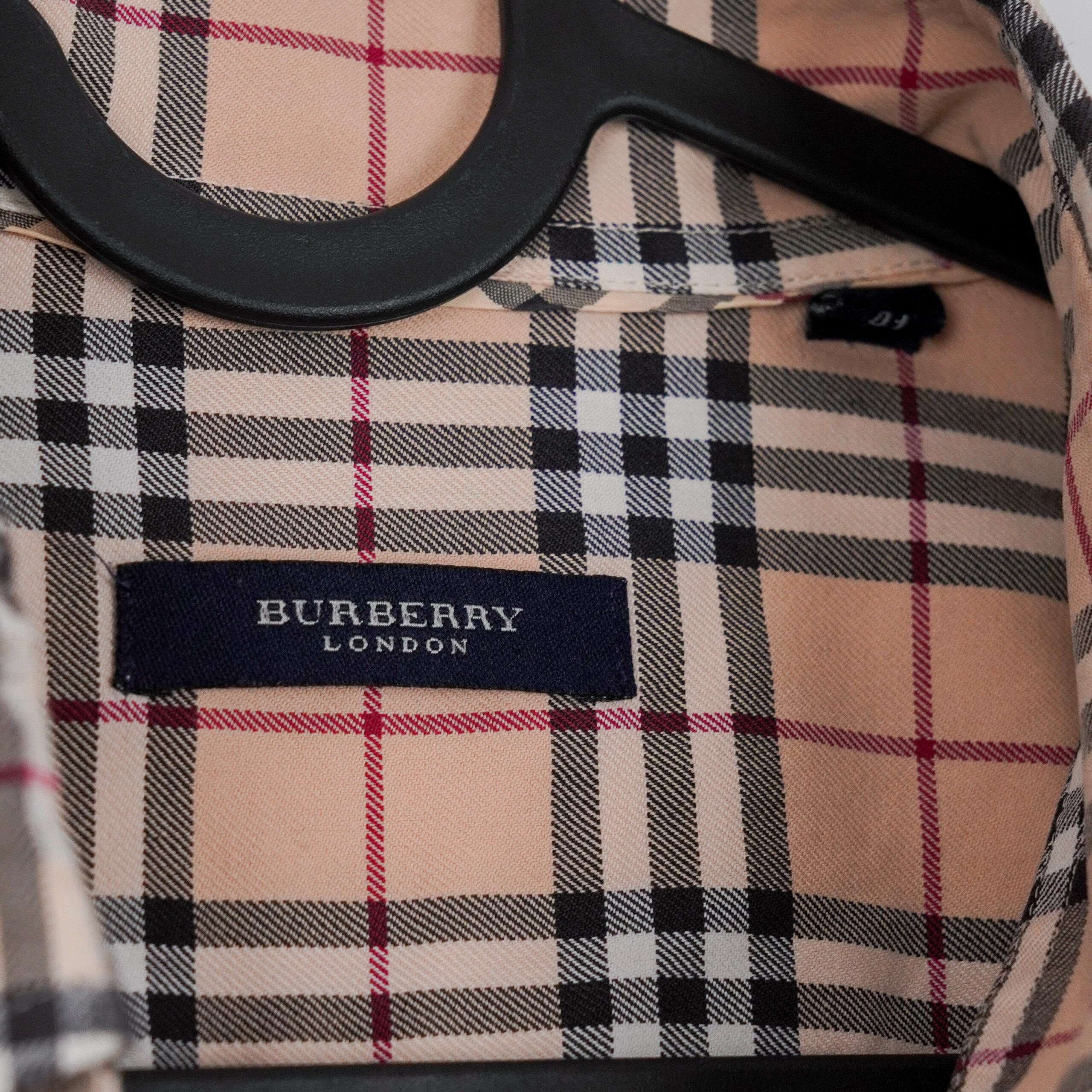 Vintage Burberry London Nova Check Button Down Logo Shirt — photo 4