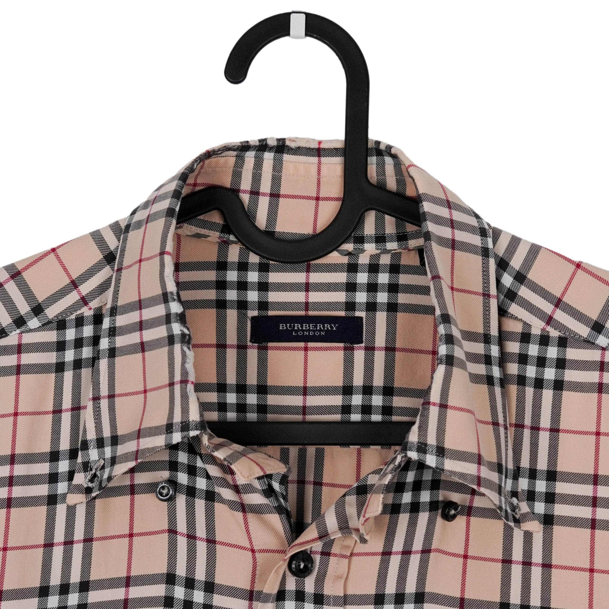 Vintage Burberry London Nova Check Button Down Logo Shirt — photo 3