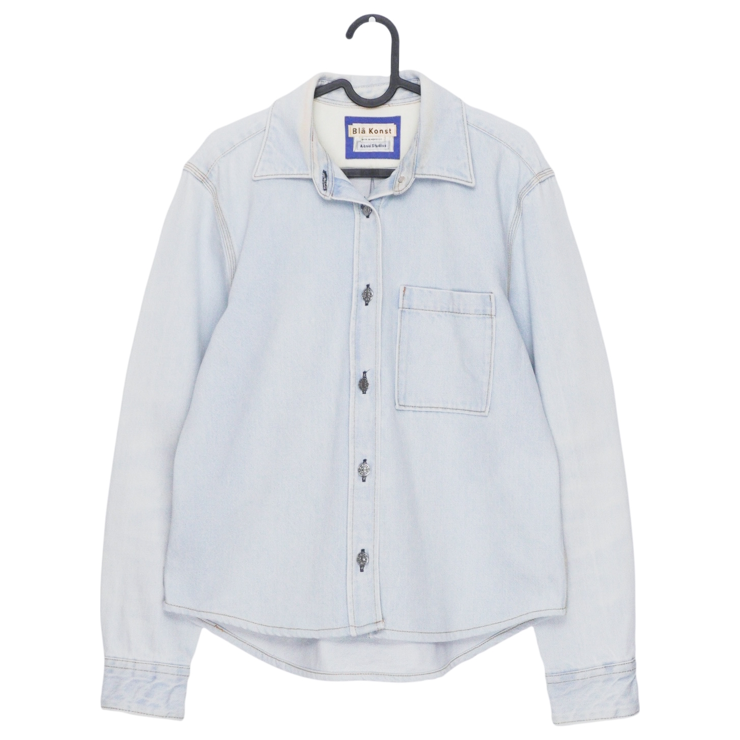 Acne Studios Bla Konst Light Blue Denim Overshirt Jacket