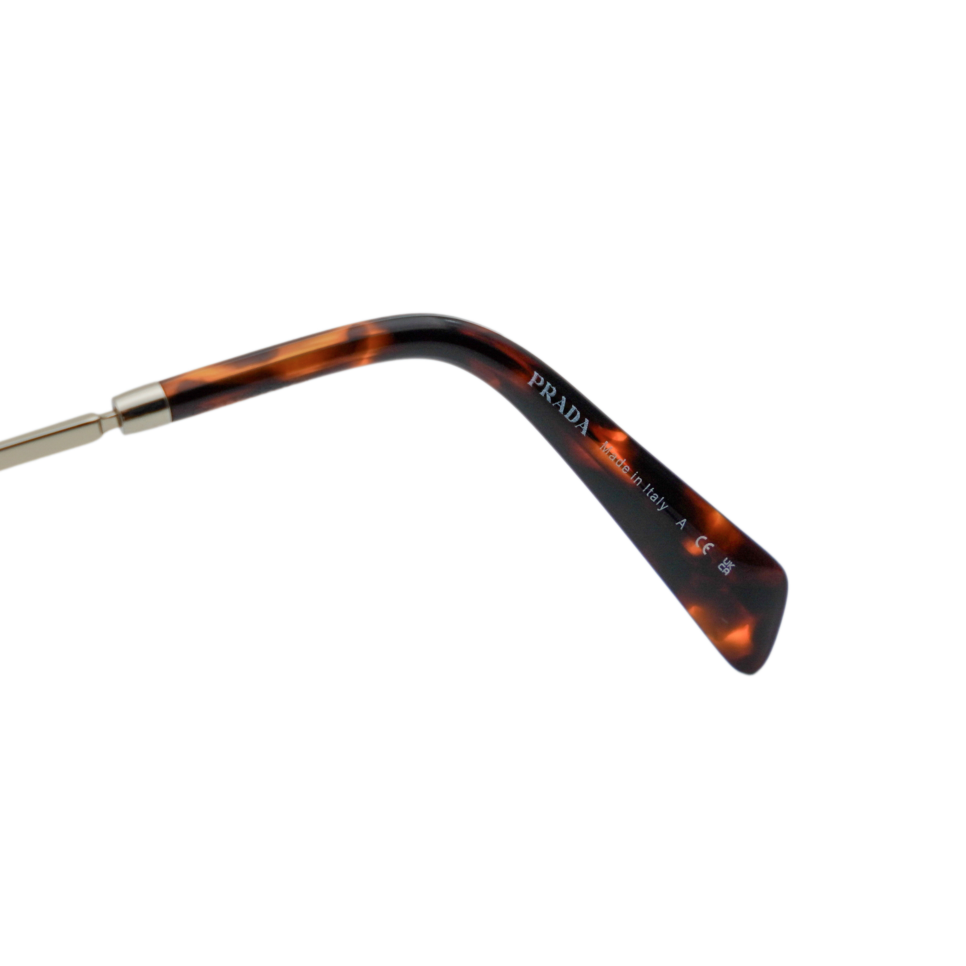 Vintage Prada Milano SPR A50 Gold Triangle Logo Sunglasses — photo 7