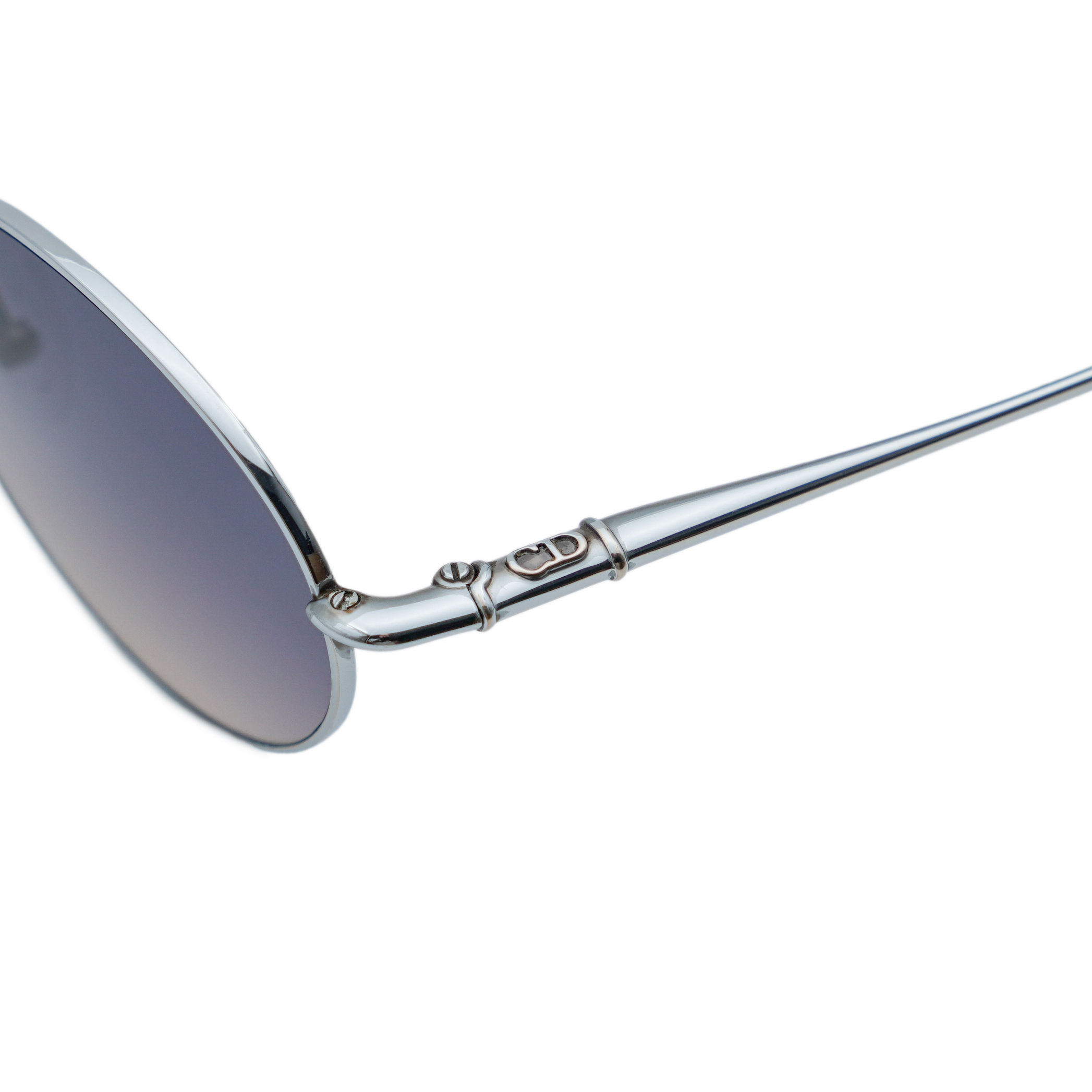 Vintage Dior 2035/N Silver Oval Gradient CD Logo Sunglasses — photo 4