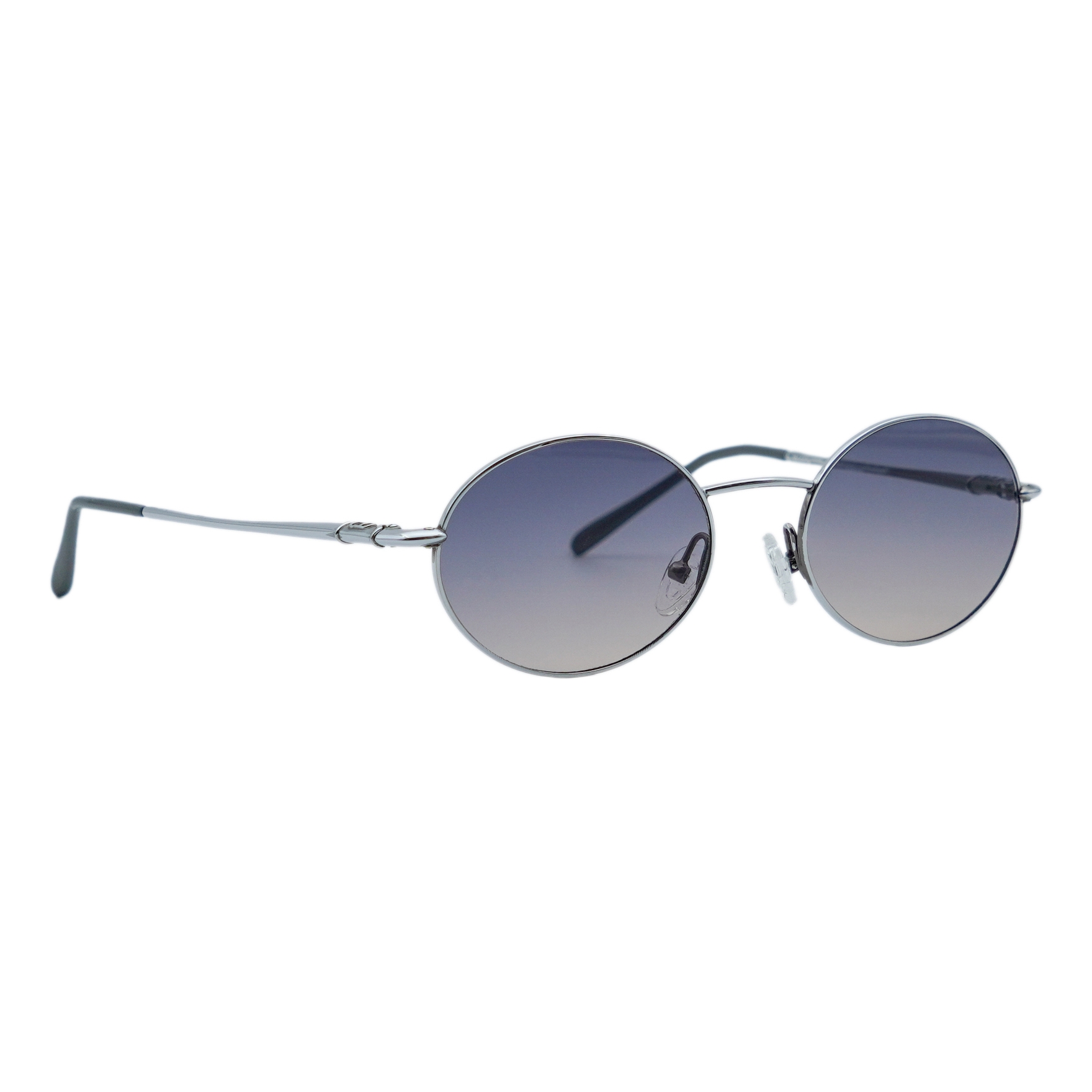 Vintage Dior 2035/N Silver Oval Gradient CD Logo Sunglasses