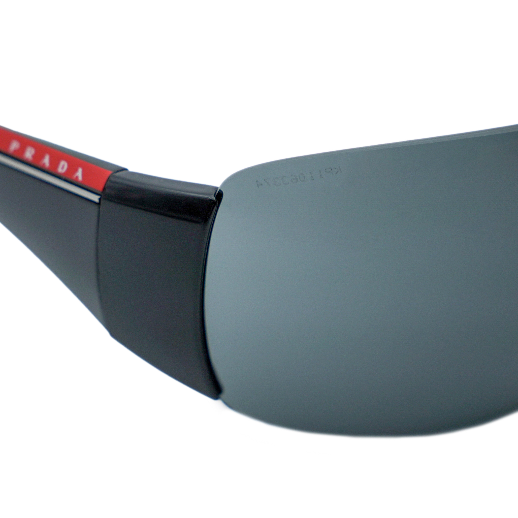 Prada Linea Rossa SPS 02L Black Shield Mask Logo Sunglasses — photo 4