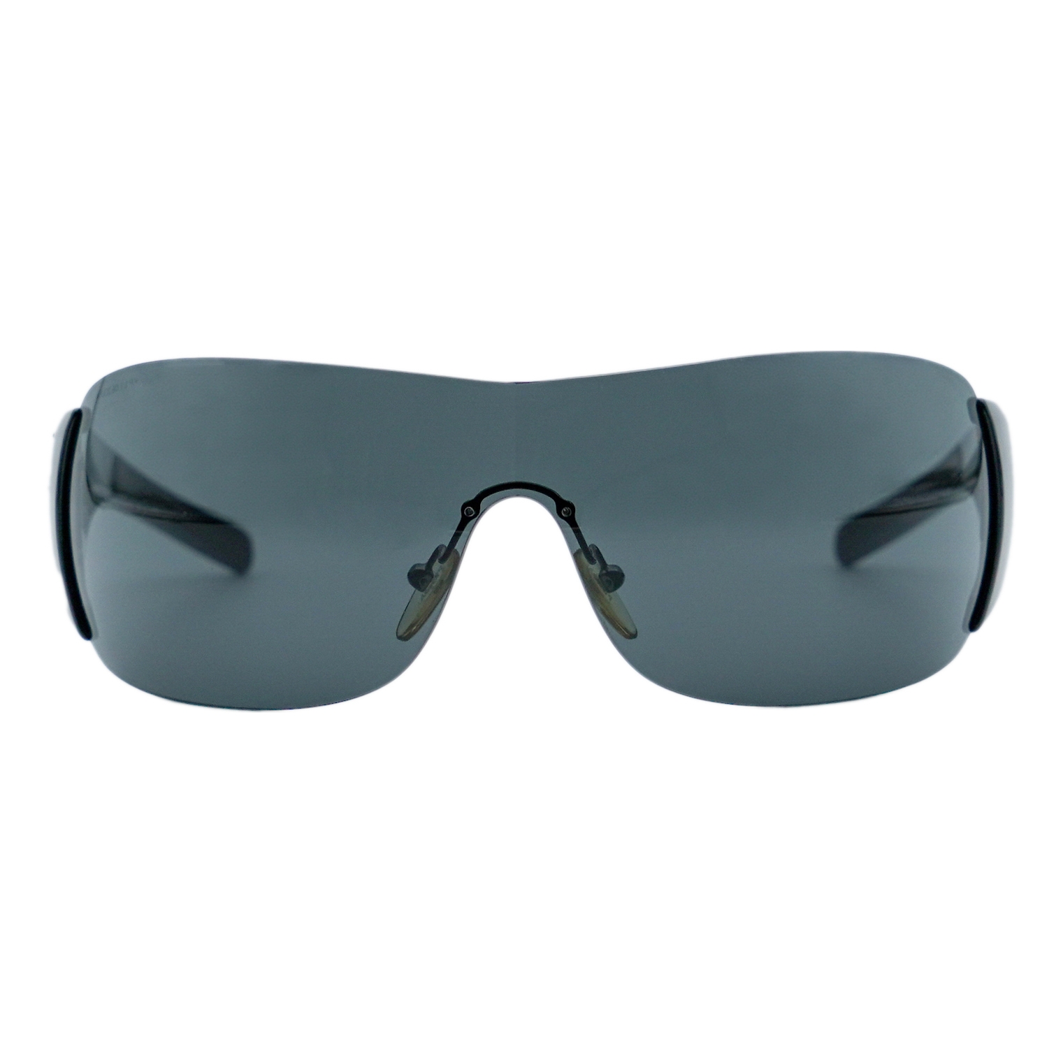 Prada Linea Rossa SPS 02L Black Shield Mask Logo Sunglasses — photo 2