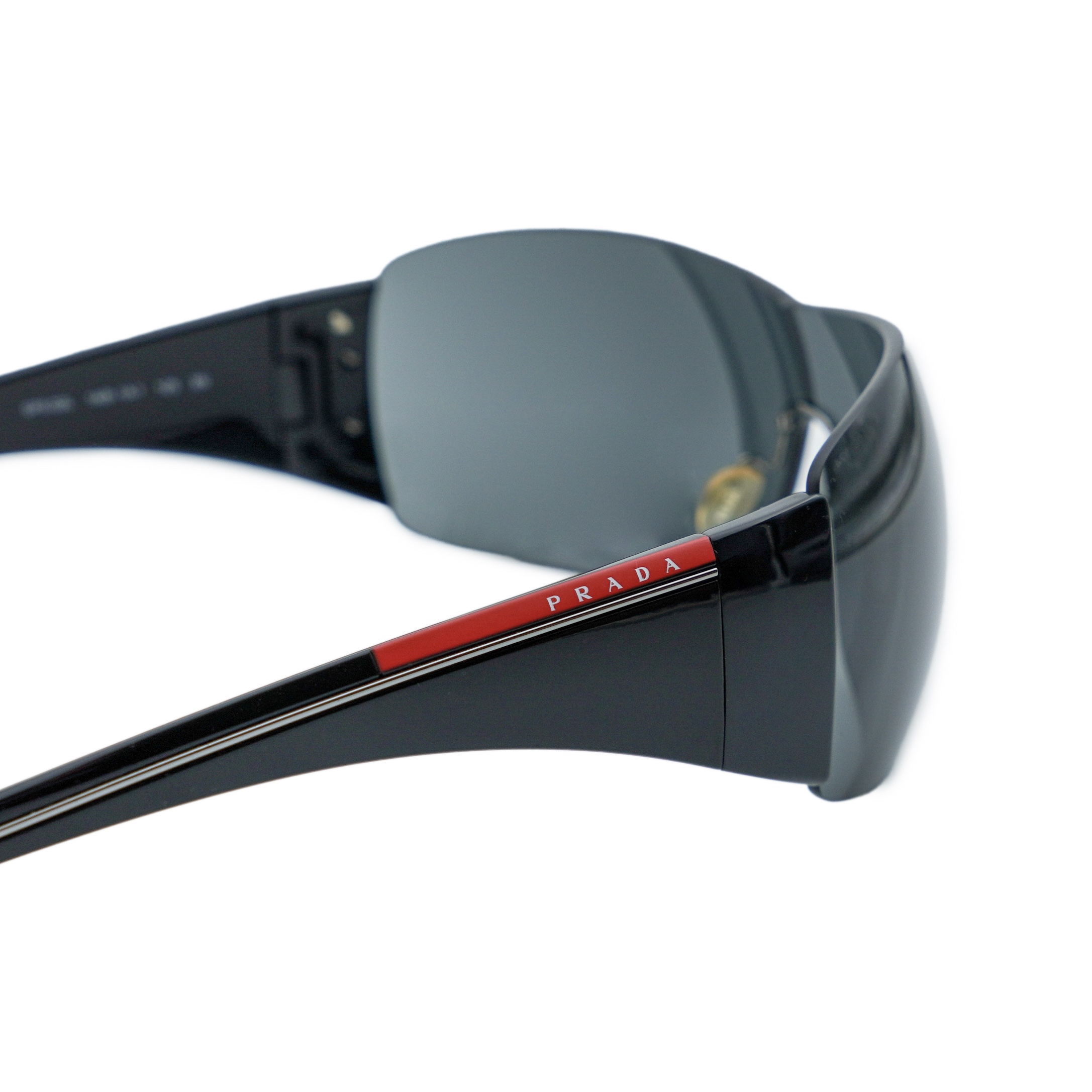 Prada Linea Rossa SPS 02L Black Shield Mask Logo Sunglasses — photo 5