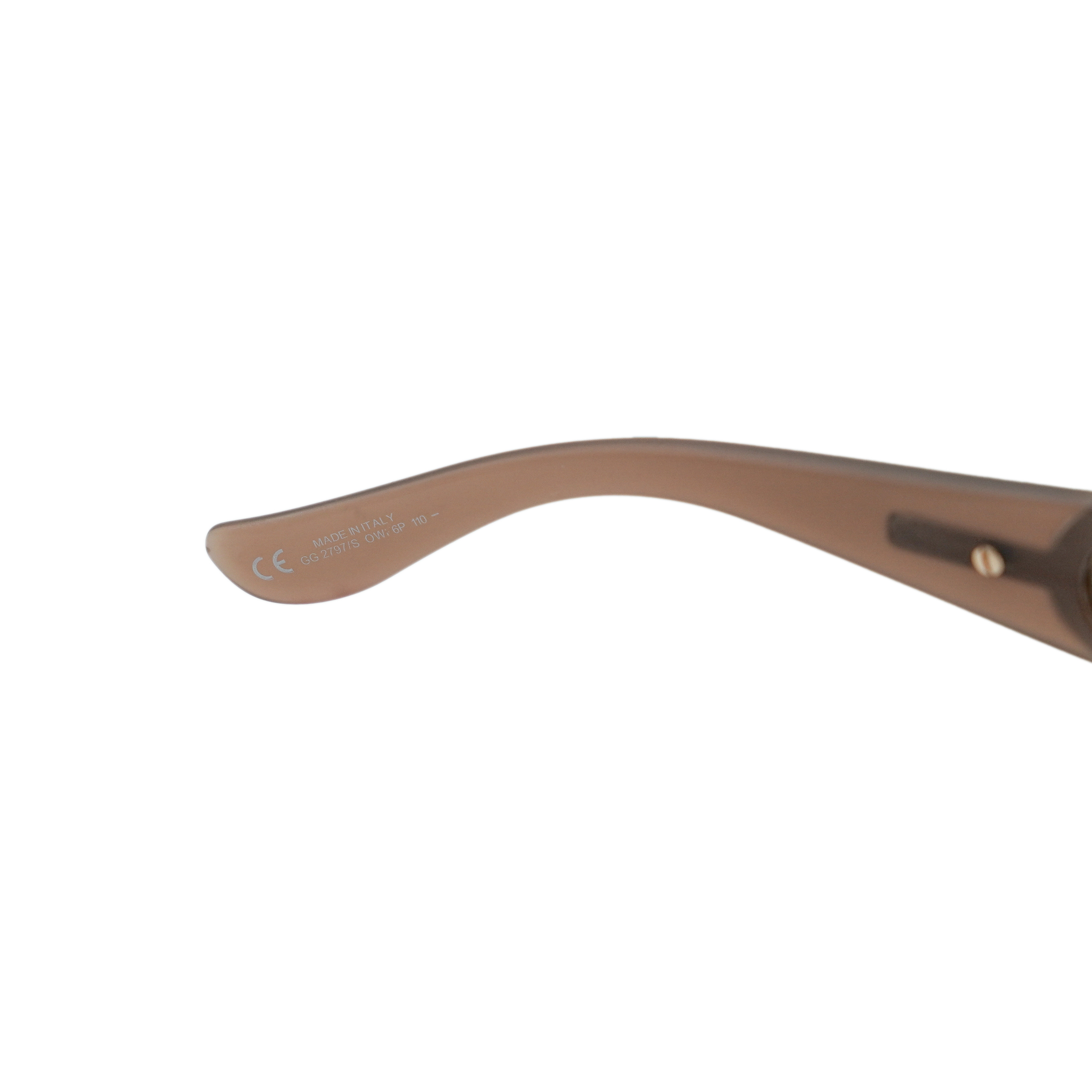 Vintage Gucci GG 2797 Brown Shield Mask Logo Sunglasses — photo 8